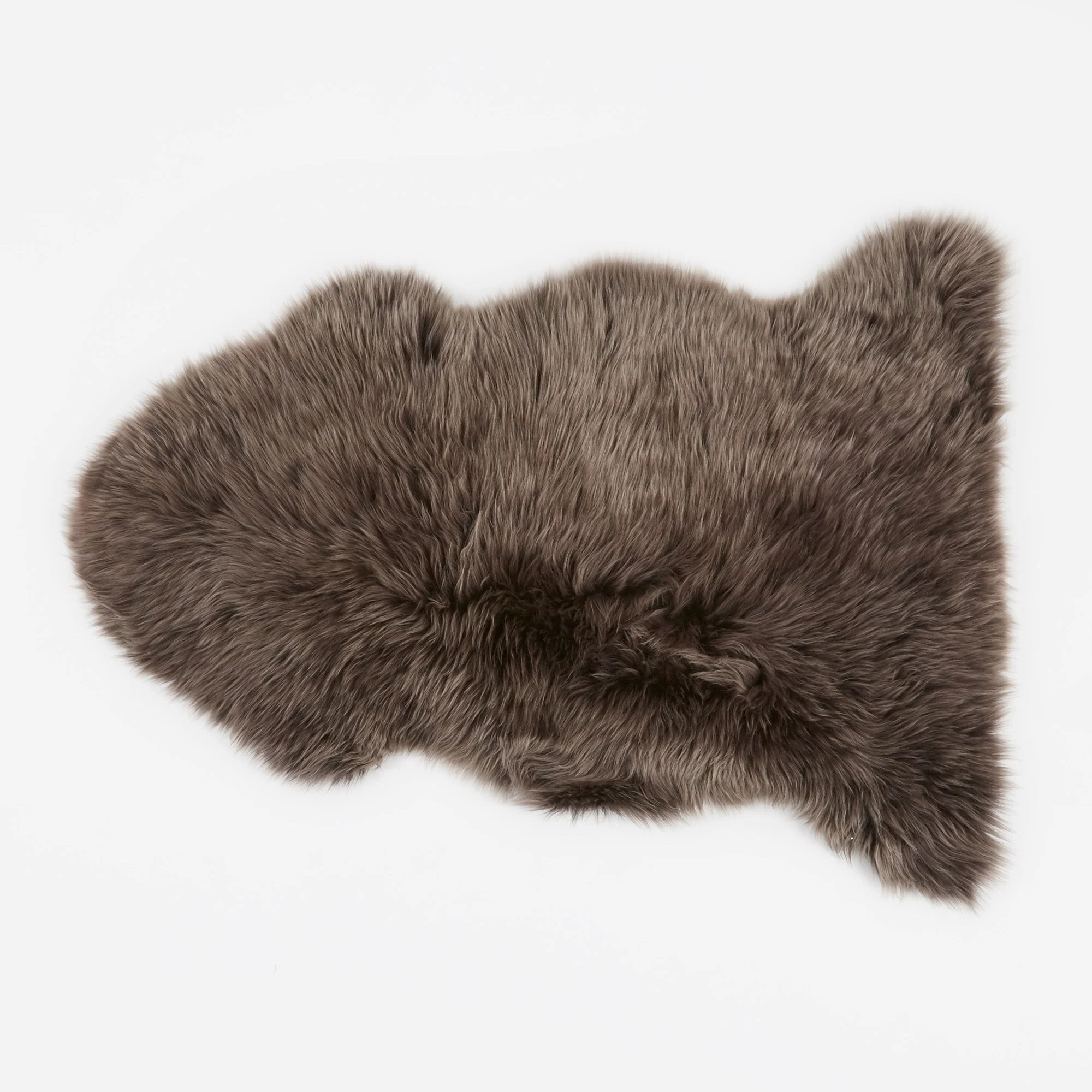 Natures Collection Long Wool Sheepskin Rug - Walnut - Image 2