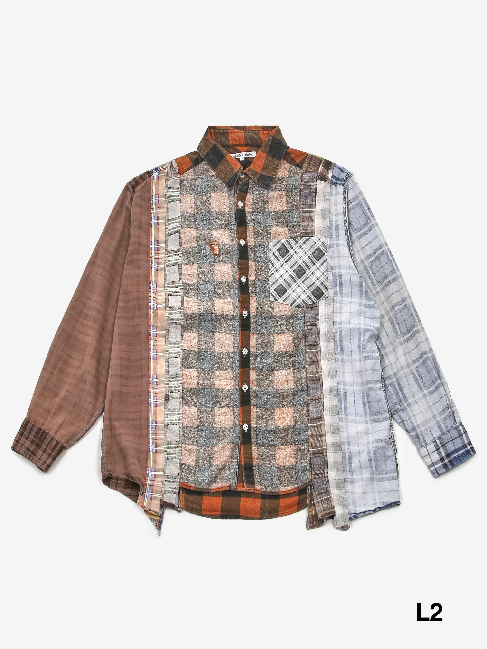 Needles 7 Cuts Flannel Shirt - Multi - Image 7