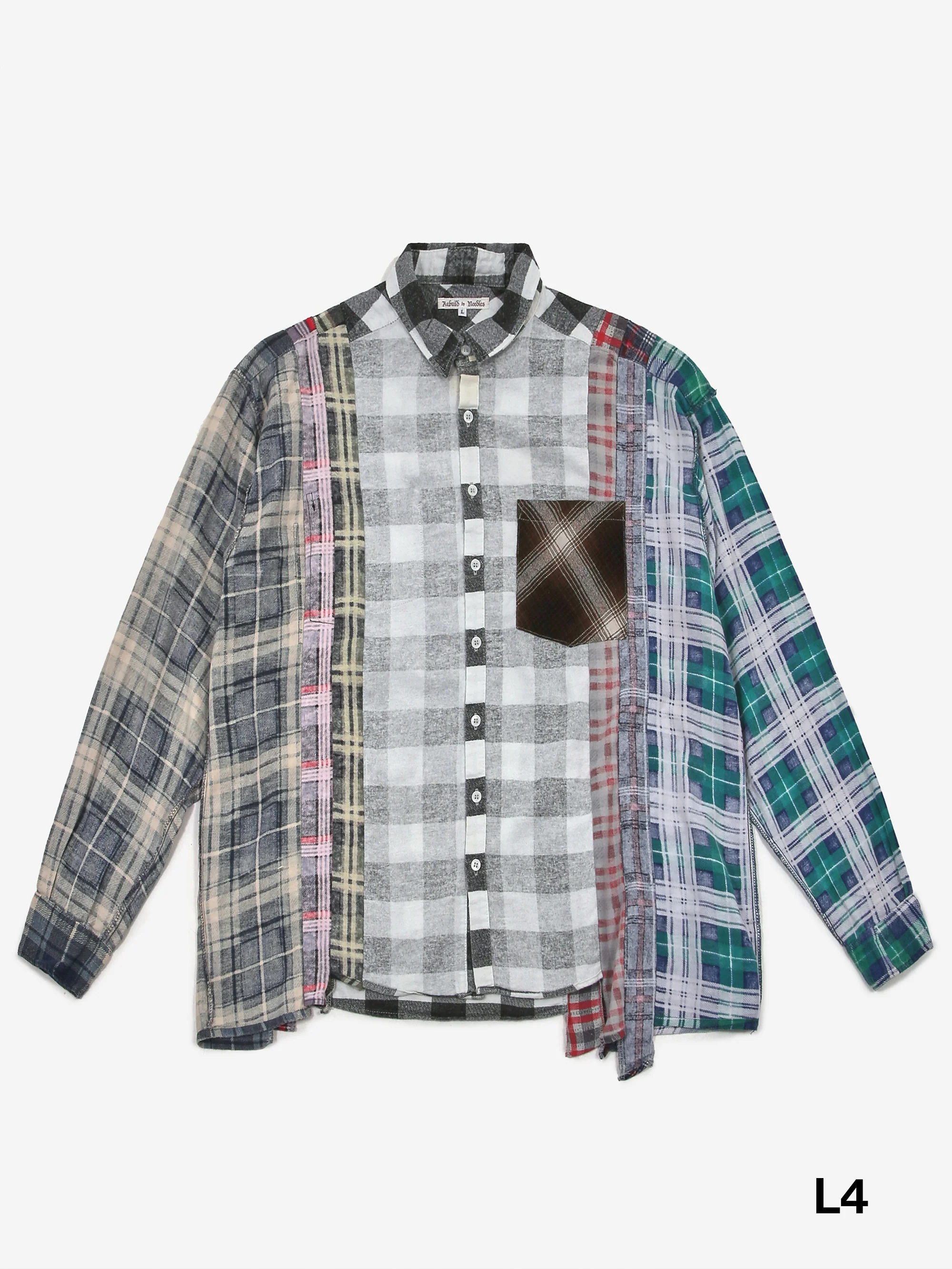 Needles 7 Cuts Flannel Shirt - Multi - Image 9