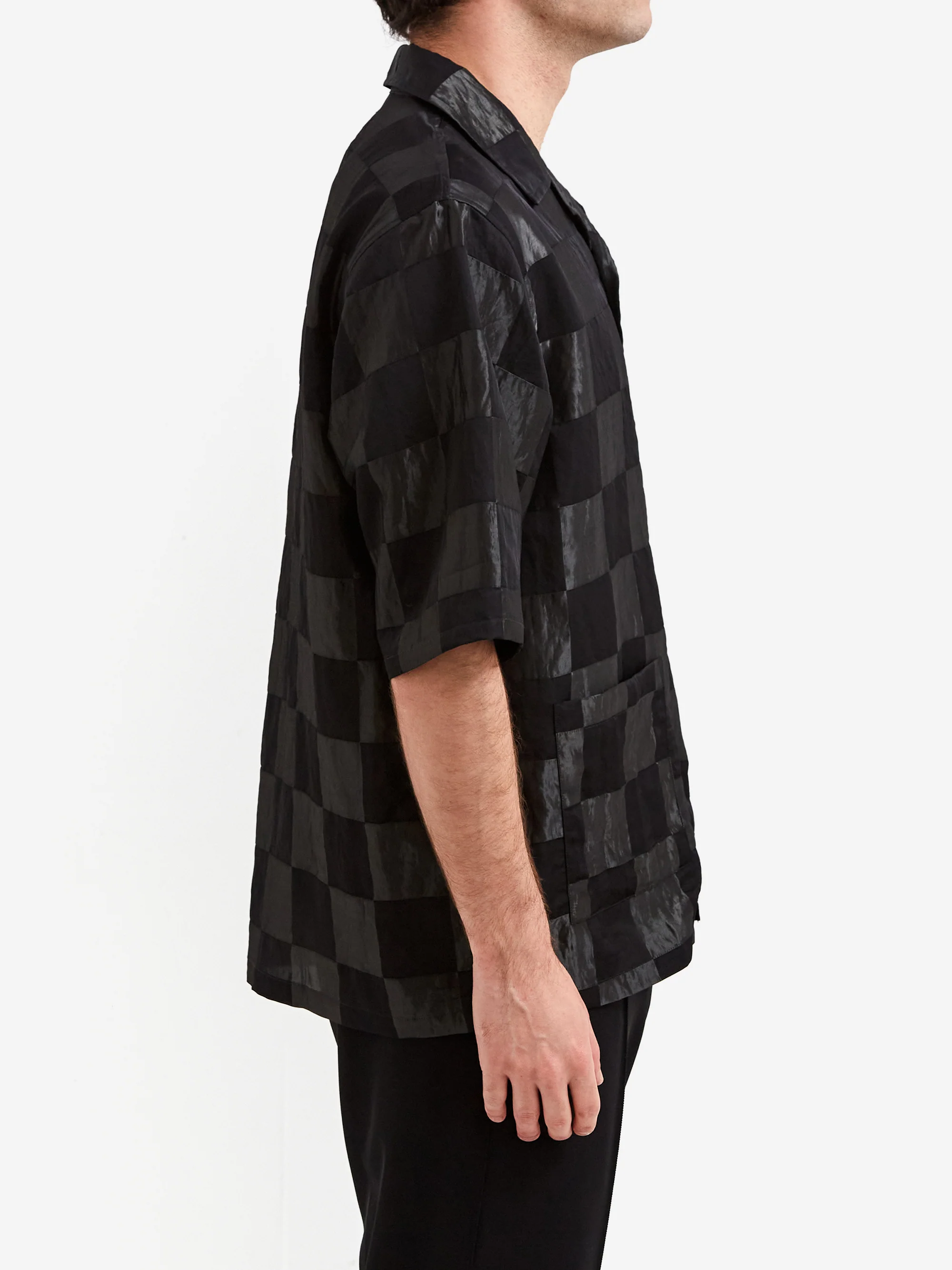 Needles Cabana Shirt - Bright Cloth/Checker Black - Image 5
