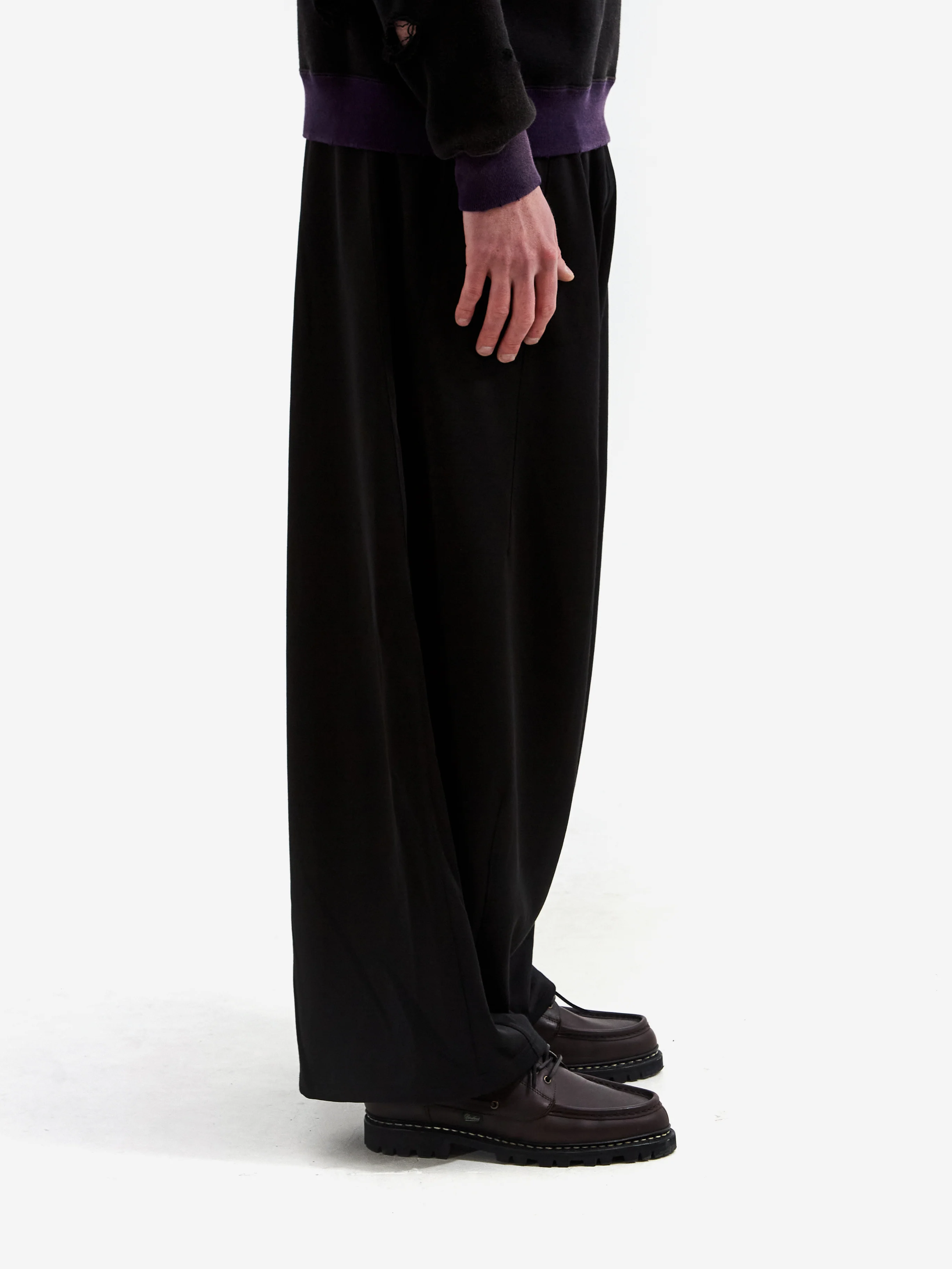 Needles H.D. Jersey Sweat Pant - Black - Image 5