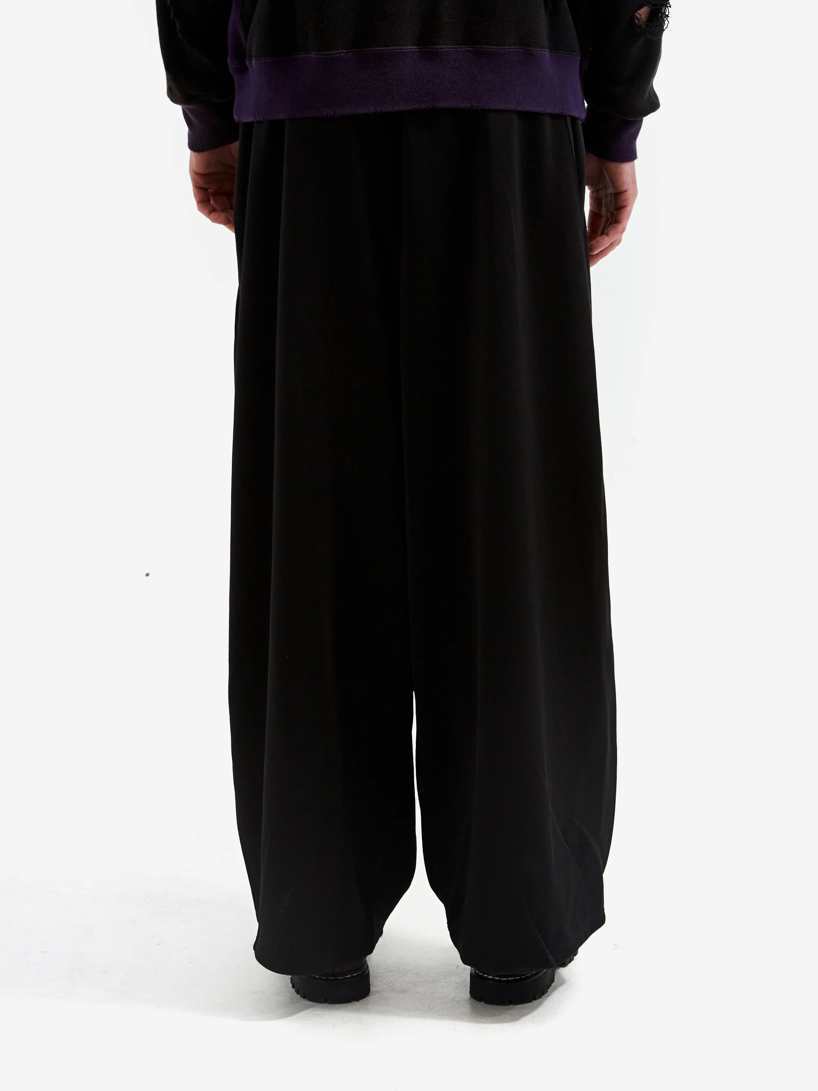 Needles H.D. Jersey Sweat Pant - Black - Image 6