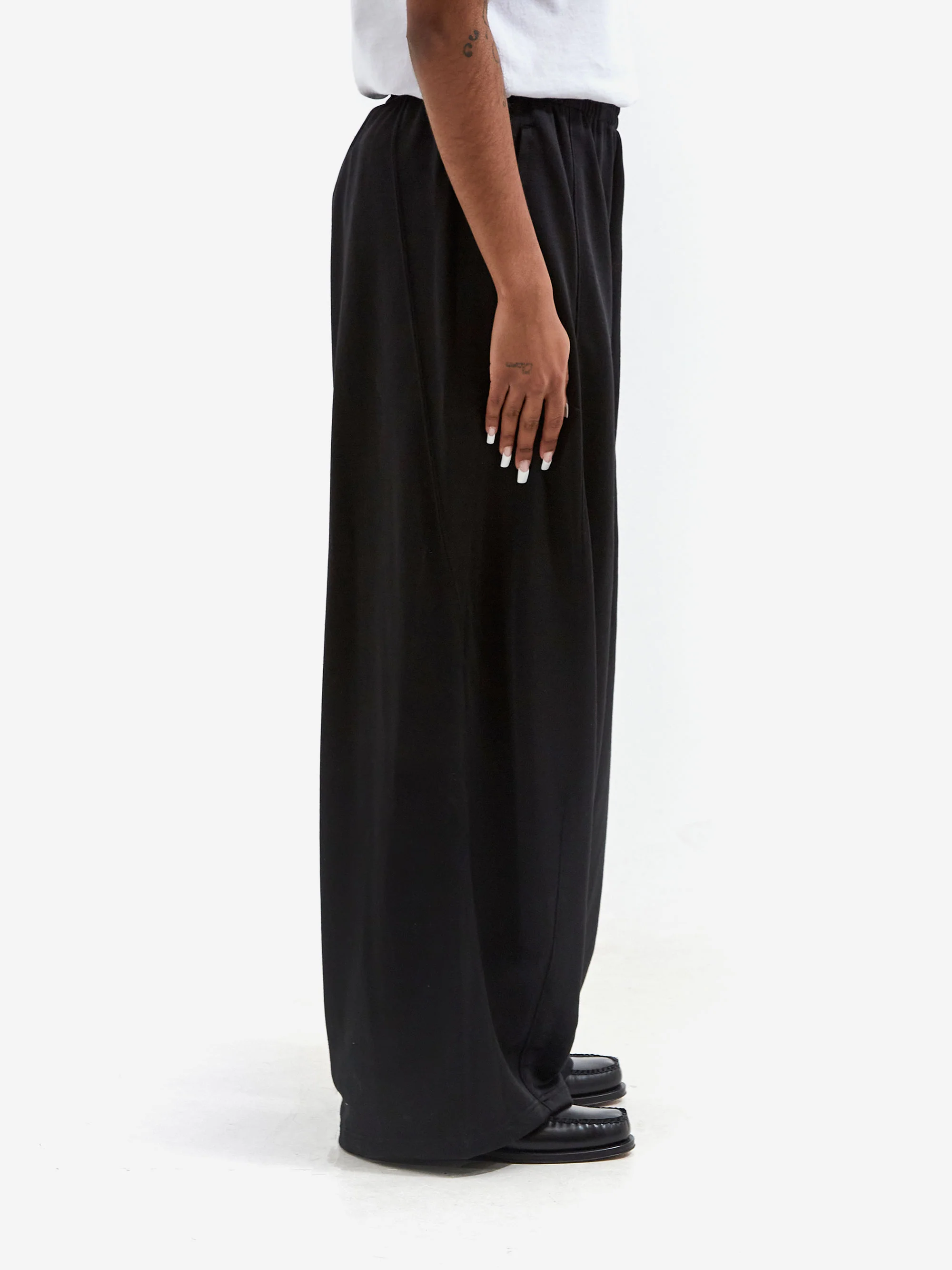 Needles H.D. Jersey Sweat Pant W - Black - Image 2