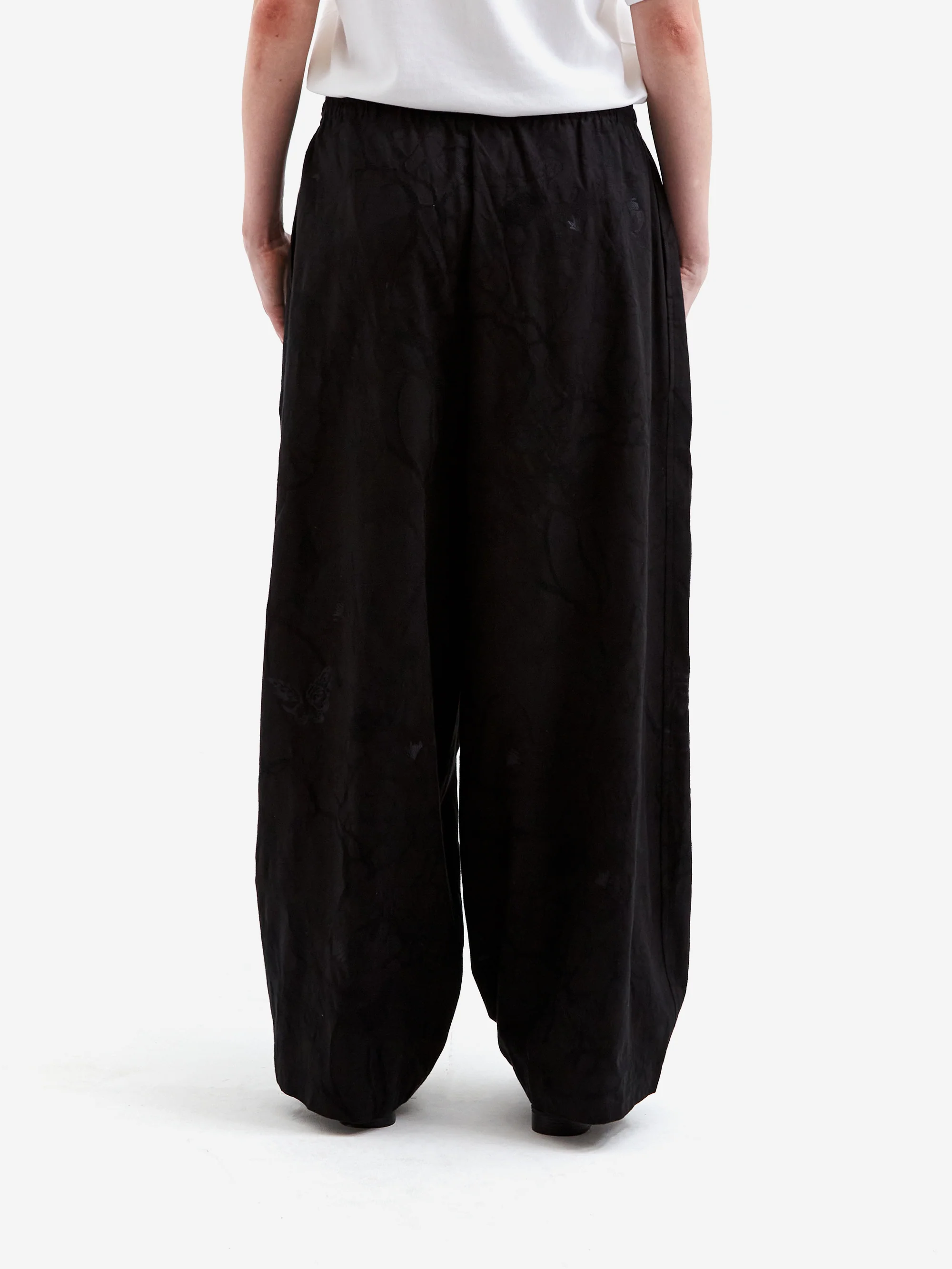 Needles H.D.P. Pant - C/PE/PU Papillon Jq. - Black - Image 3