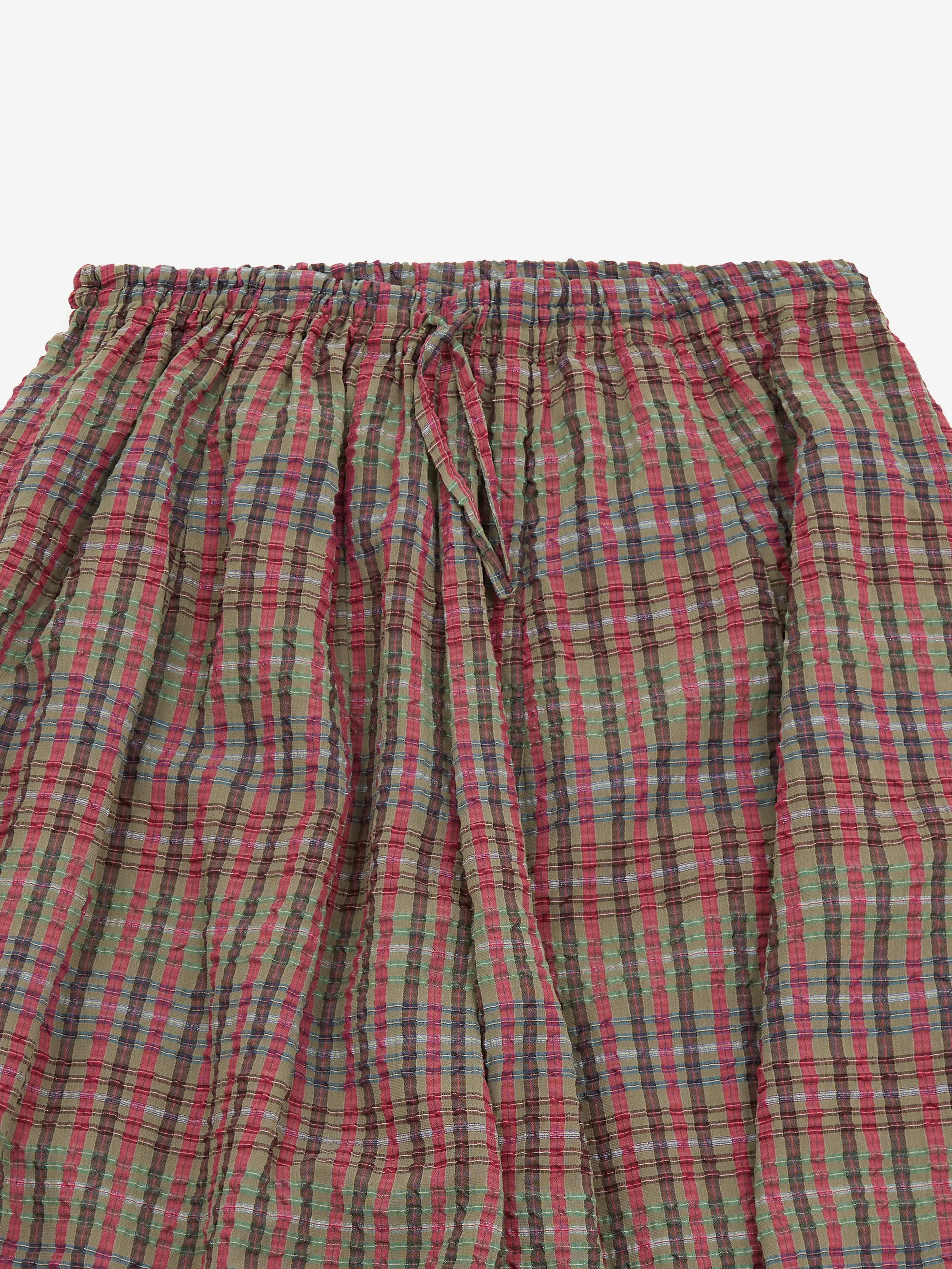 Needles H.D.P. Pant - PE/R Chiffon Sucker Plaid - Green - Image 5