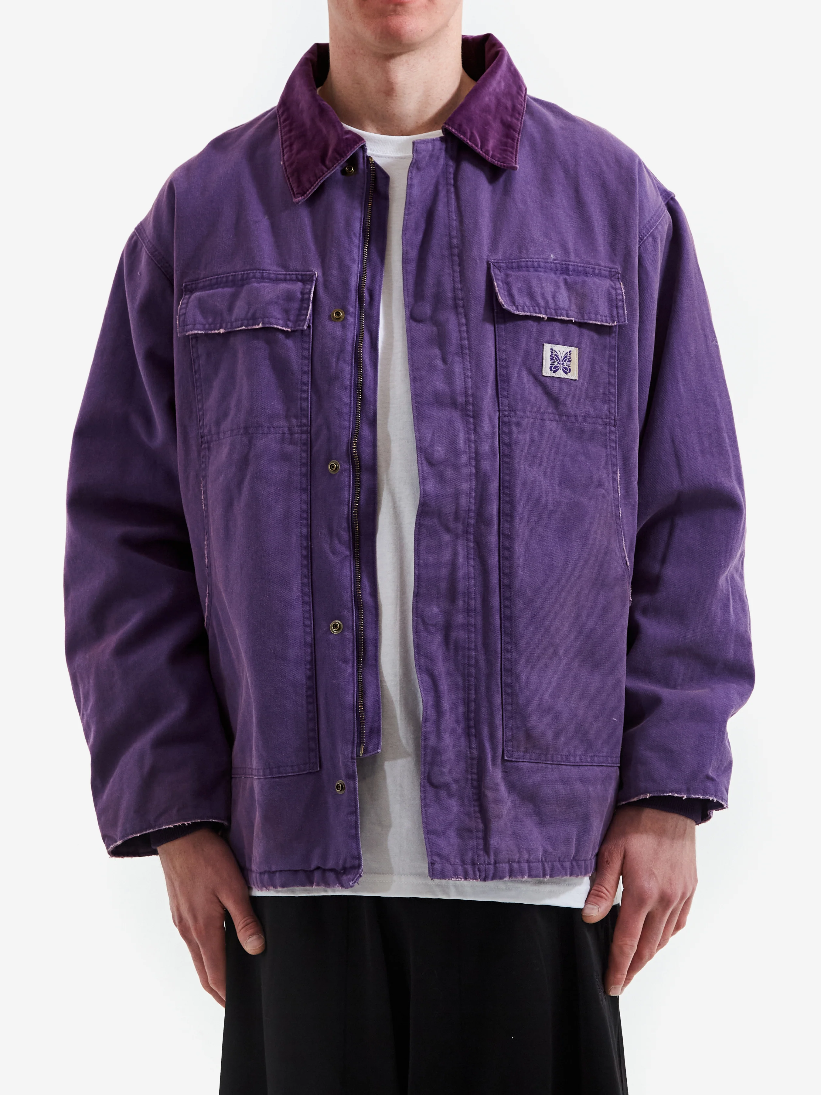 Needles Lumberjack Coat - Purple - Image 2
