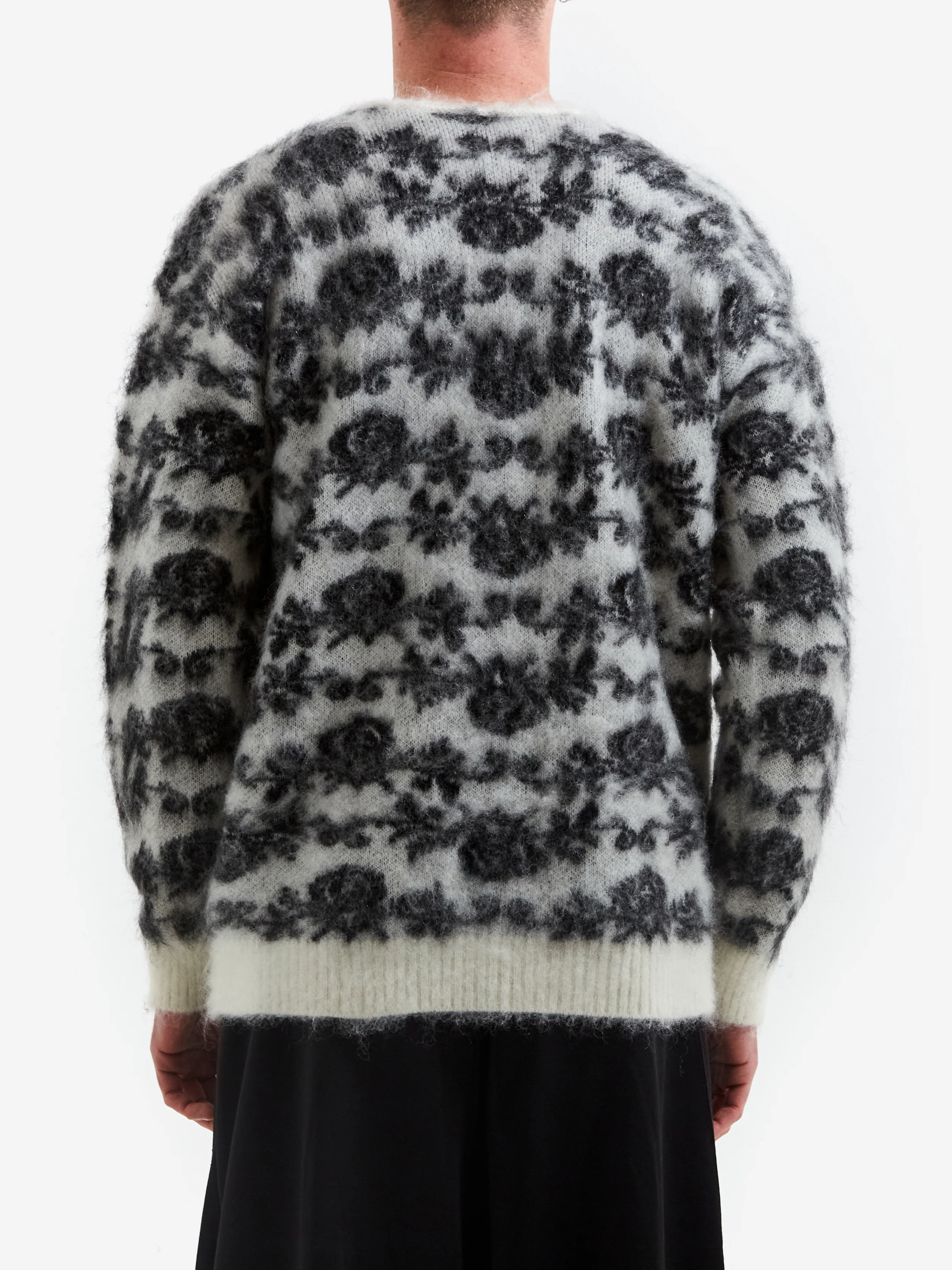 Needles Mohair Rose Cardigan - Ice White - Image 6