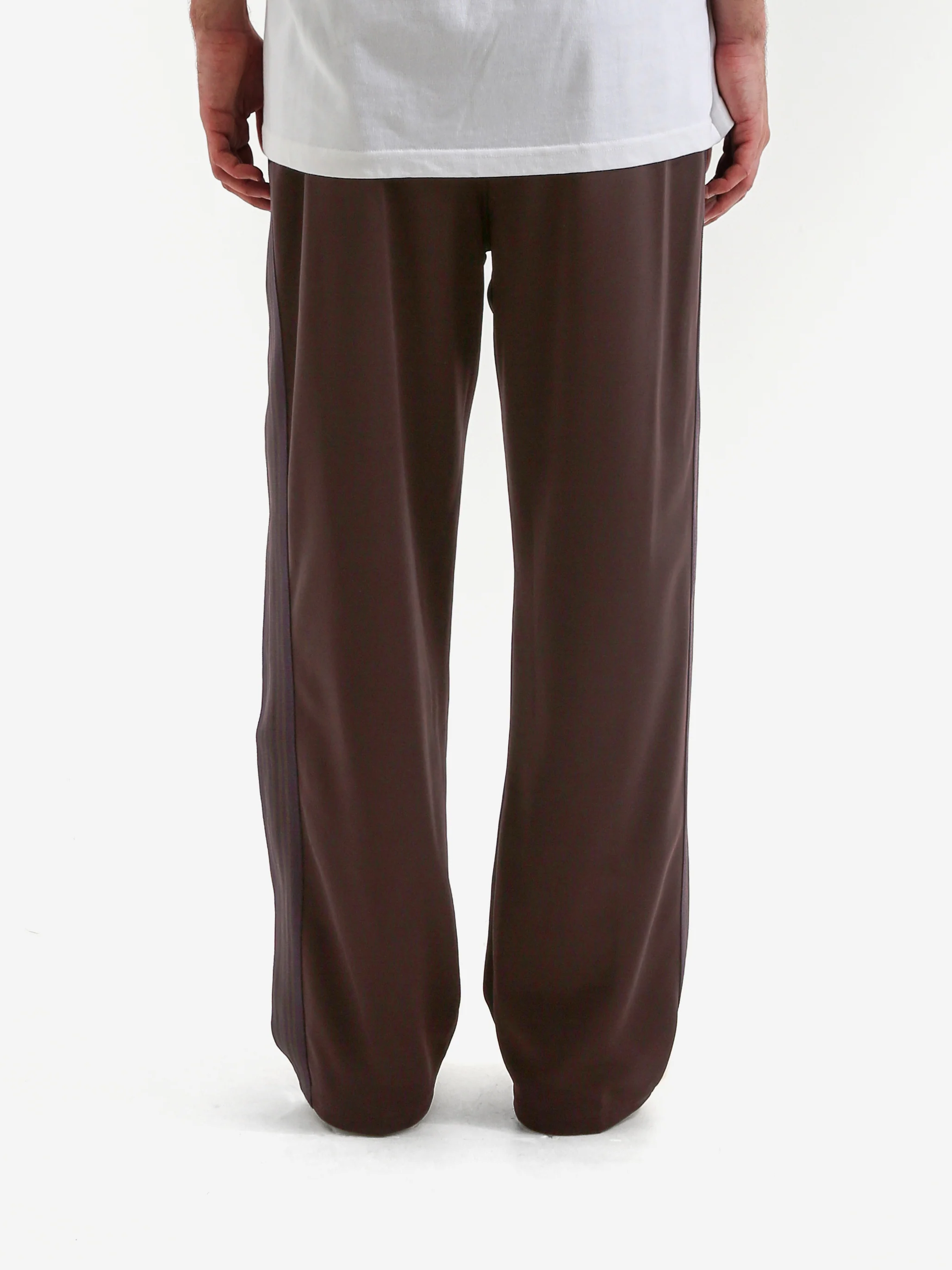 Needles Poly Smooth Track Pant - Dark Brown - Image 3