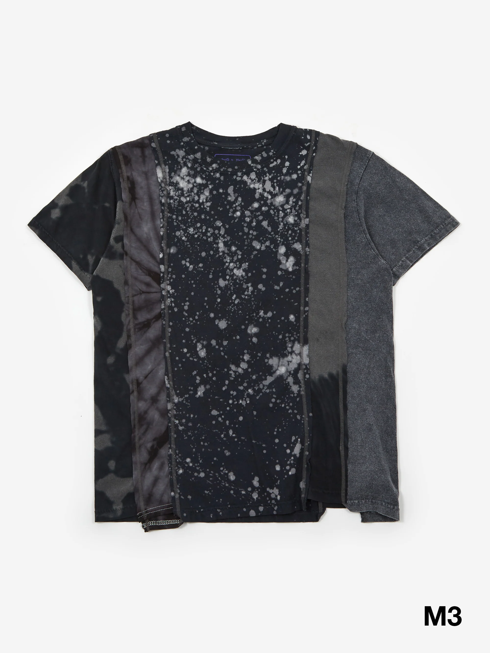 Needles Rebuild 5 Cuts S/S Tee - B&W Mishmash - Assorted - Image 2