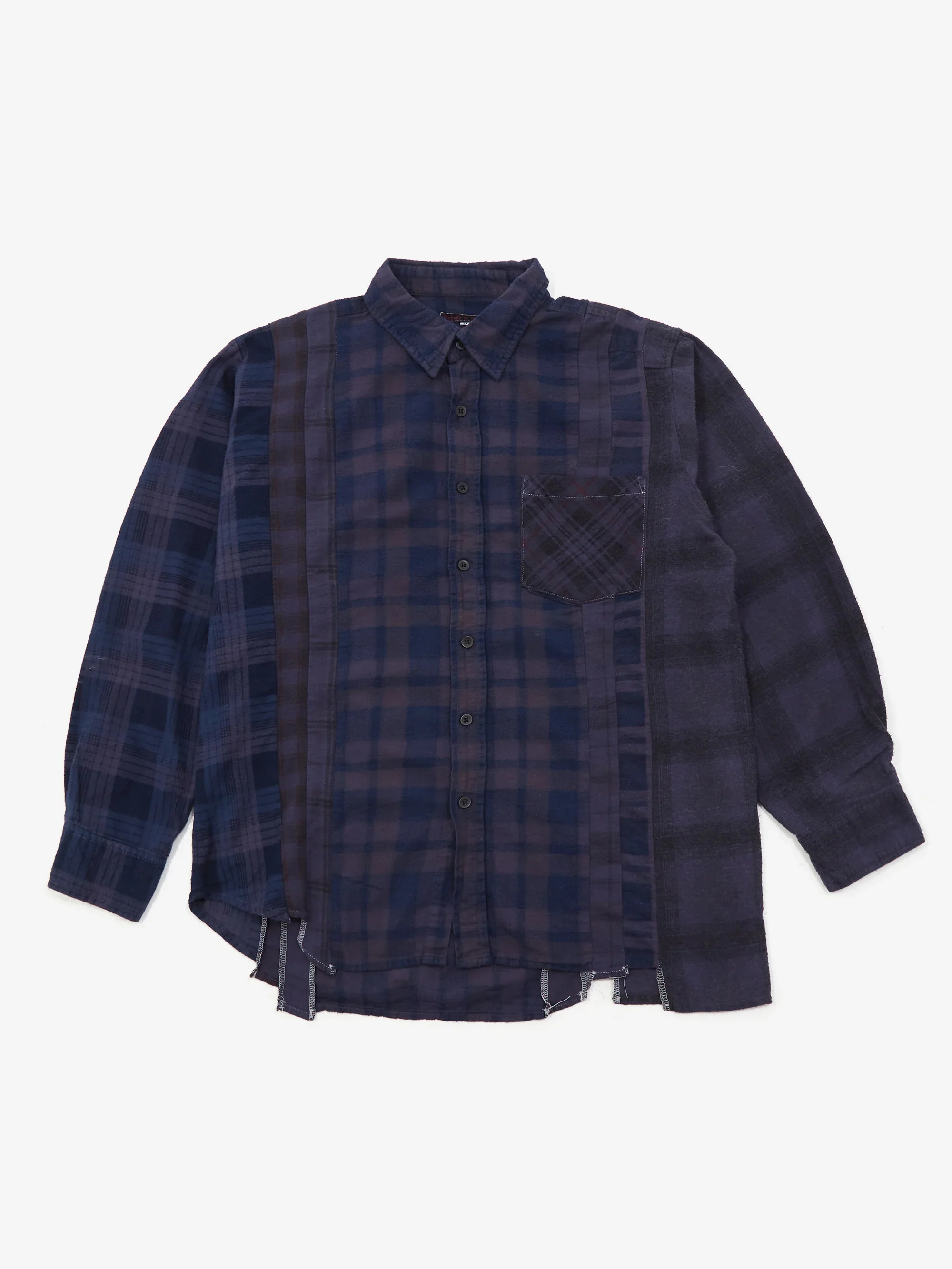 Needles Rebuild 7 Cuts Flannel Shirt / Over Dye - Assorted Sale