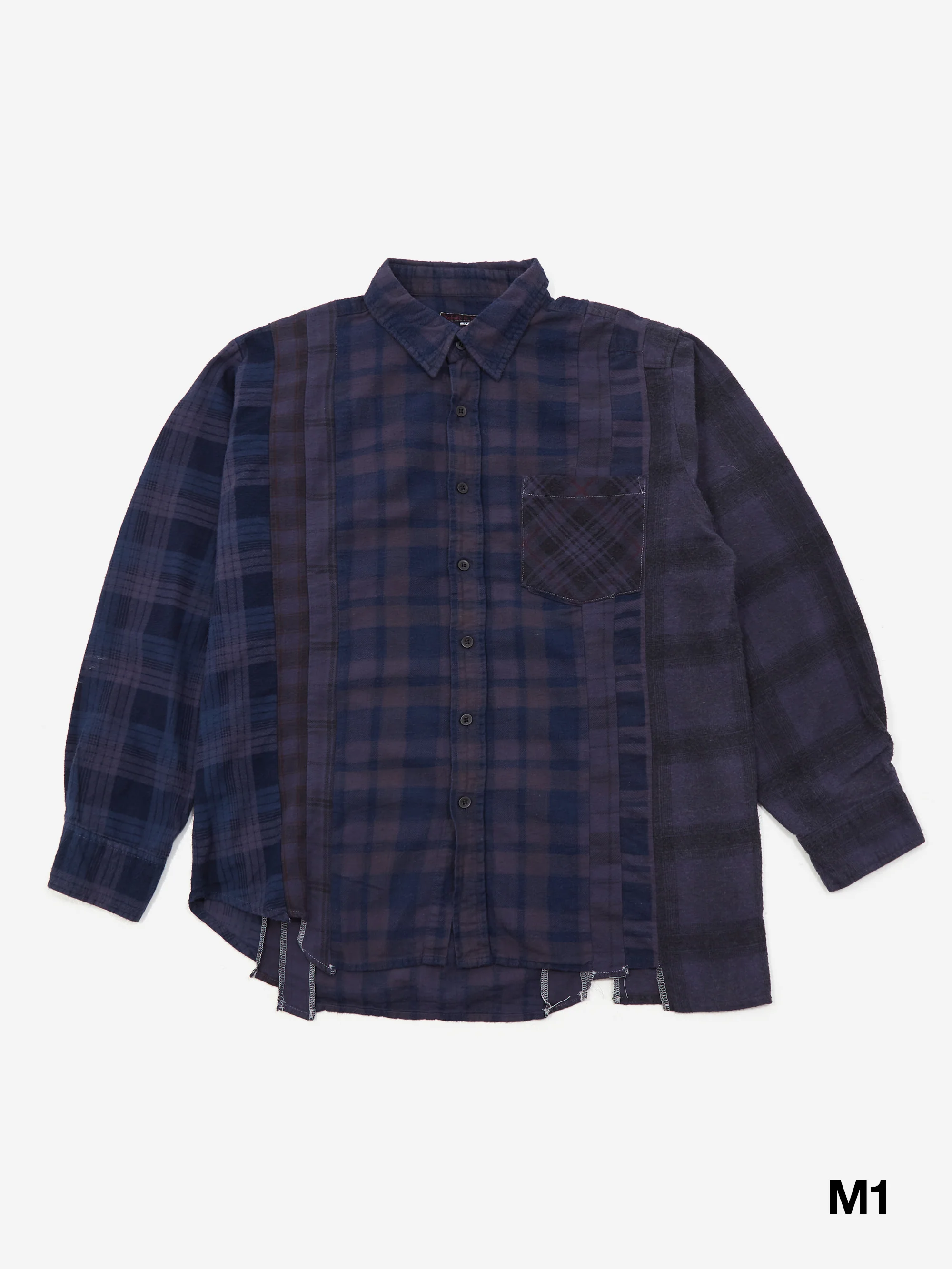 Needles Rebuild 7 Cuts Flannel Shirt / Over Dye - Assorted Sale - Image 2