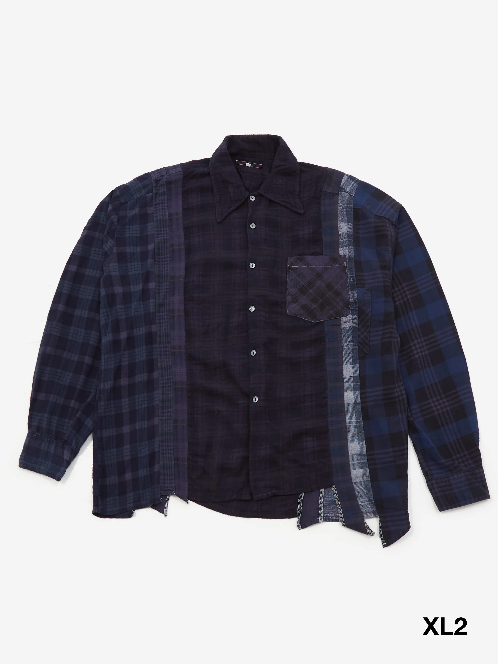 Needles Rebuild 7 Cuts Flannel Shirt / Over Dye - Assorted Sale - Image 3