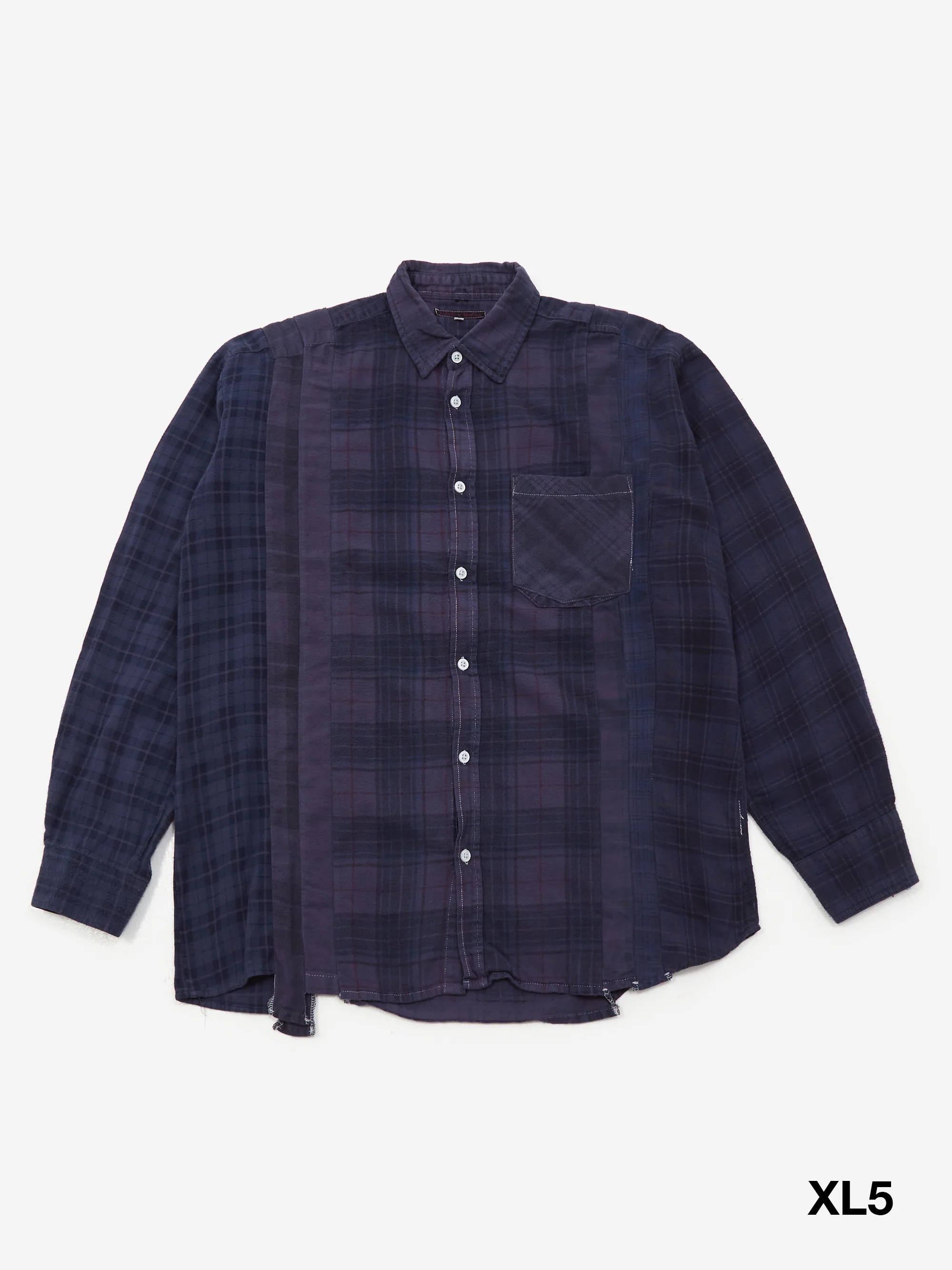 Needles Rebuild 7 Cuts Flannel Shirt / Over Dye - Assorted Sale - Image 5