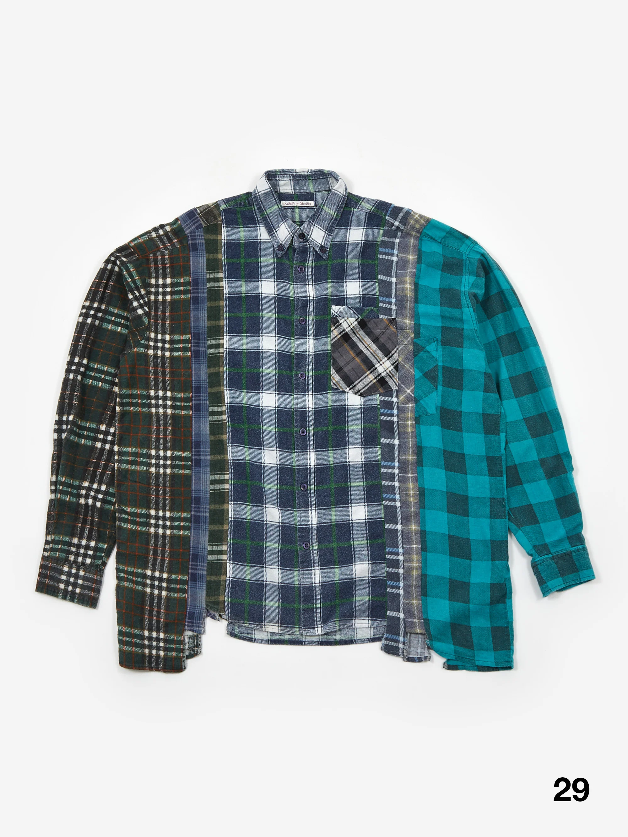 Needles Rebuild 7 Cuts Flannel Shirt / Wide - Assorted Sale - Image 3
