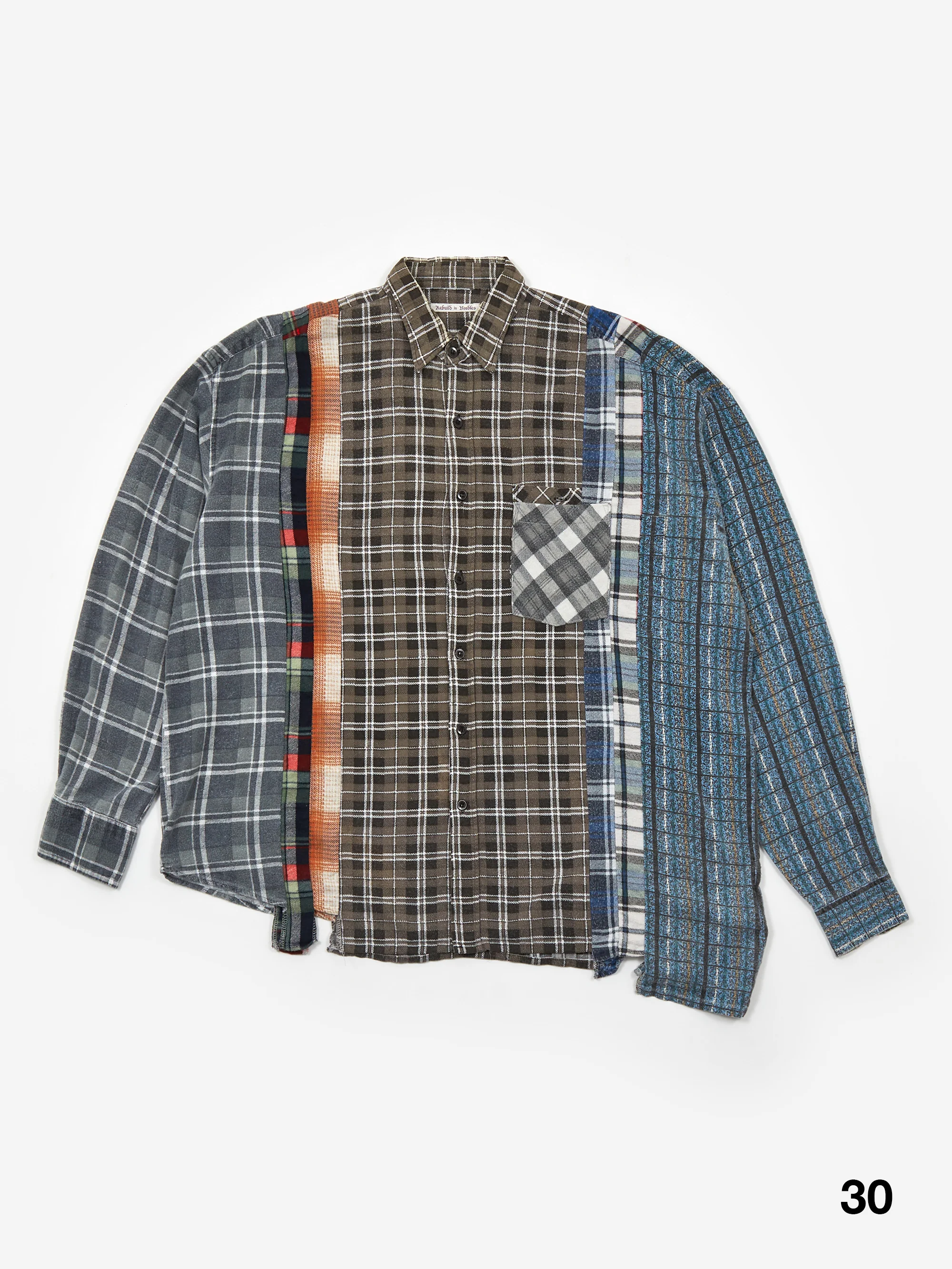 Needles Rebuild 7 Cuts Flannel Shirt / Wide - Assorted Sale - Image 4