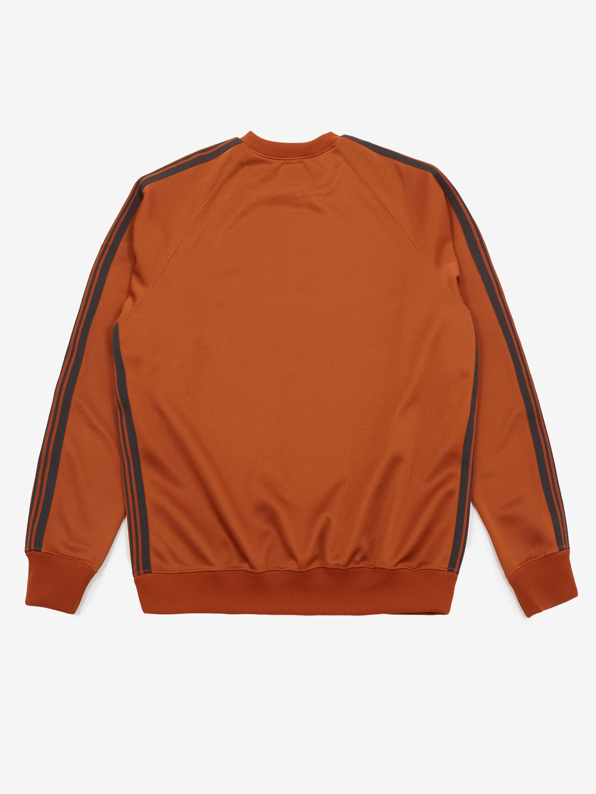 Needles Track Crew Neck Shirt - Poly Smooth - Rust - Image 6