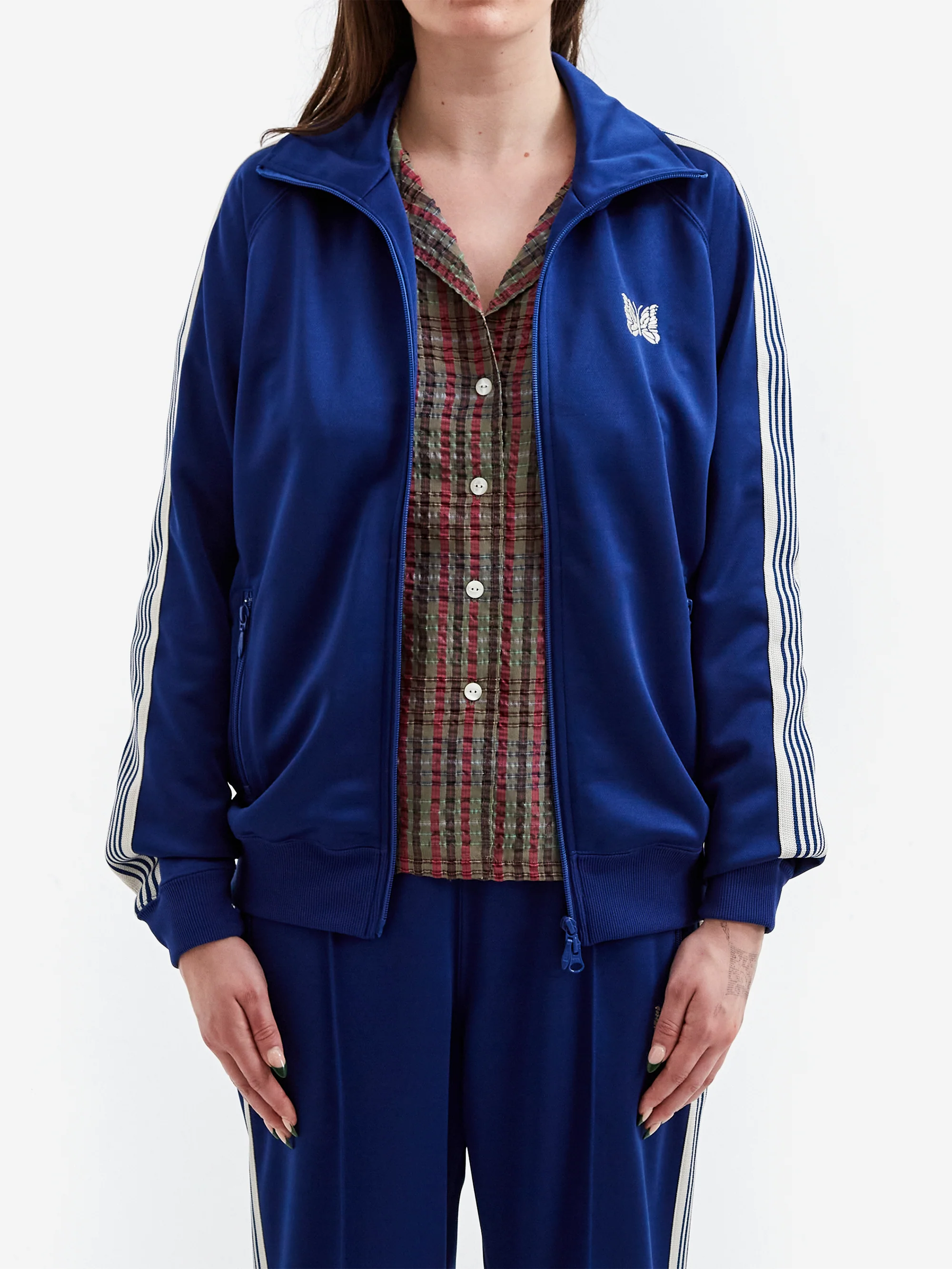 Needles Track Jacket - Poly Smooth - Royal