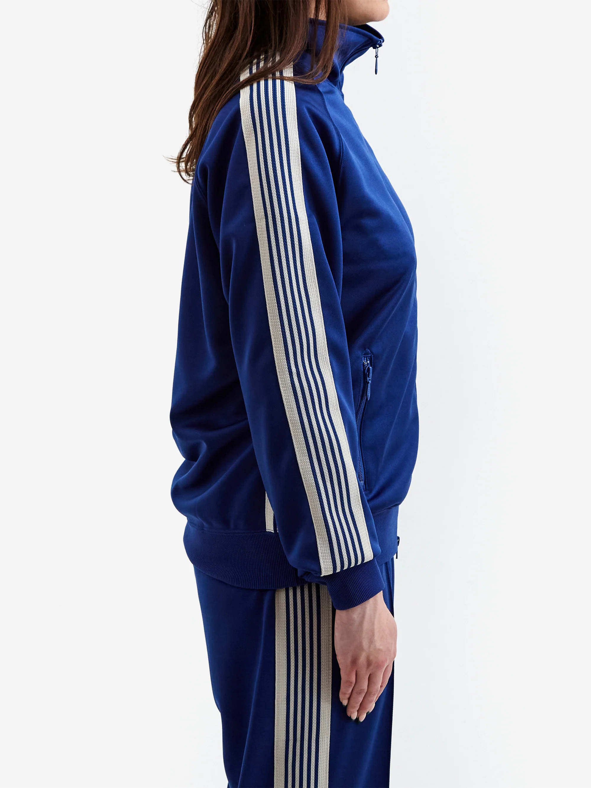 Needles Track Jacket - Poly Smooth - Royal - Image 2