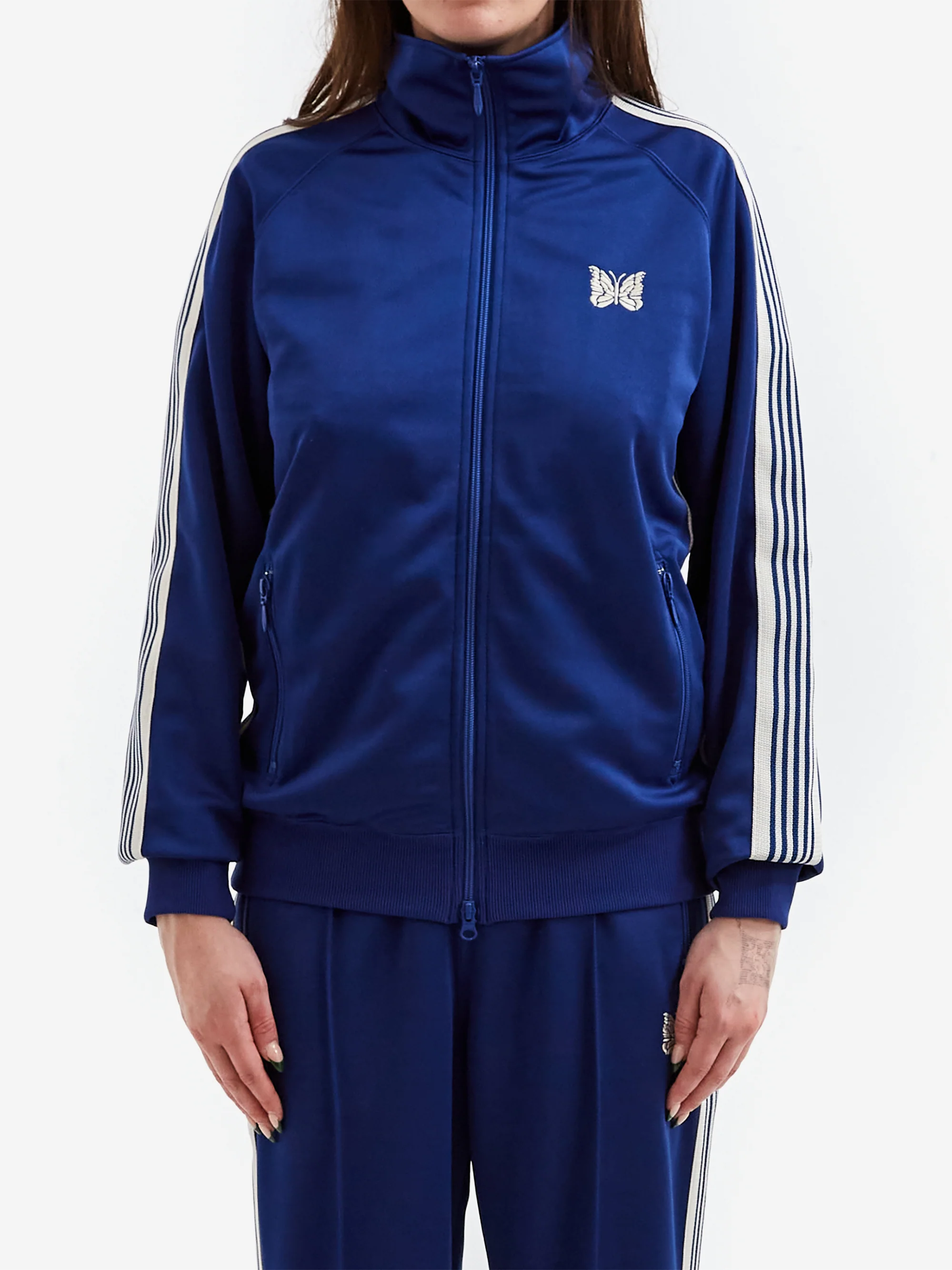 Needles Track Jacket - Poly Smooth - Royal - Image 4