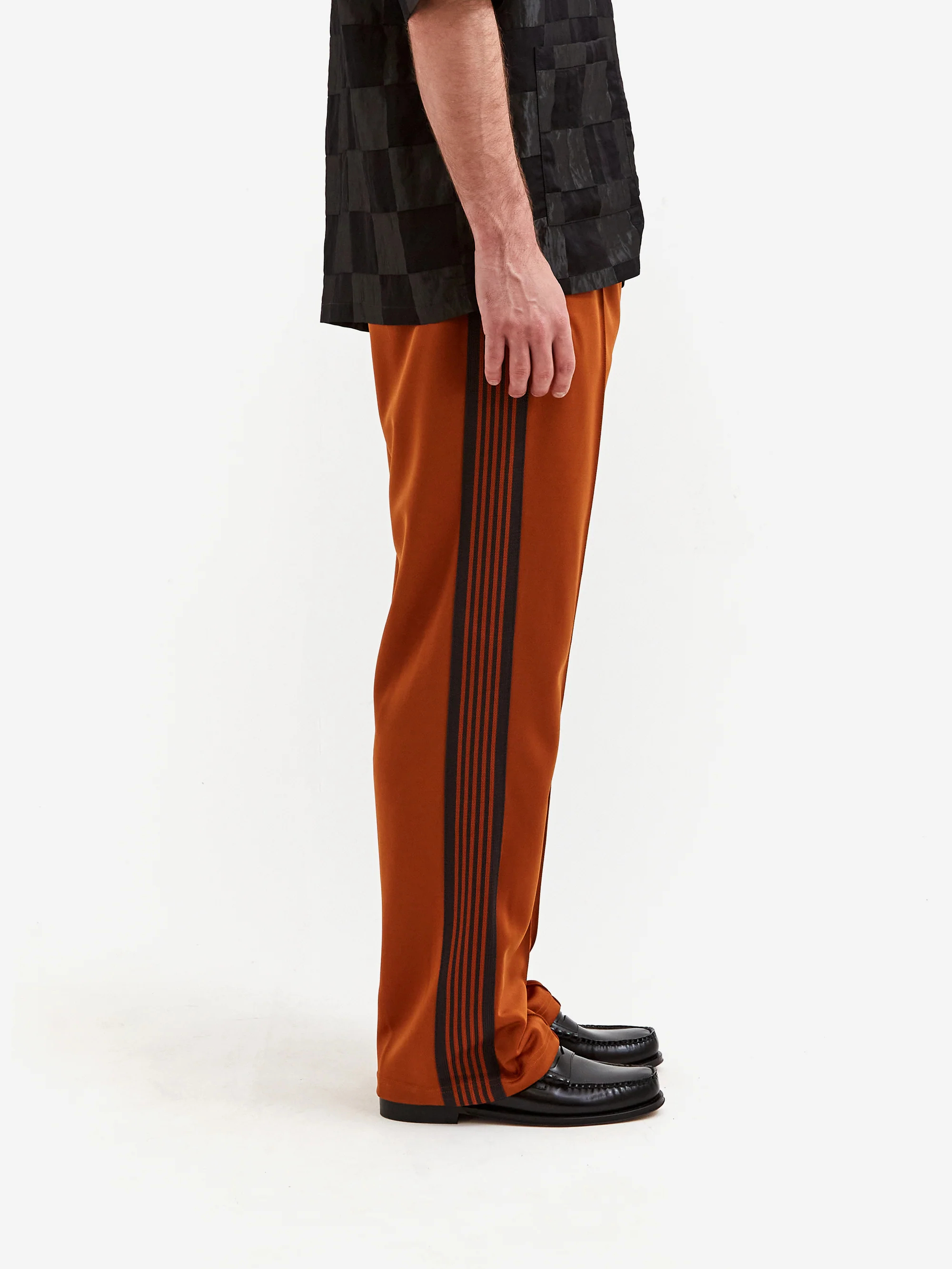 Needles Track Pant - Poly Smooth - Rust - Image 4