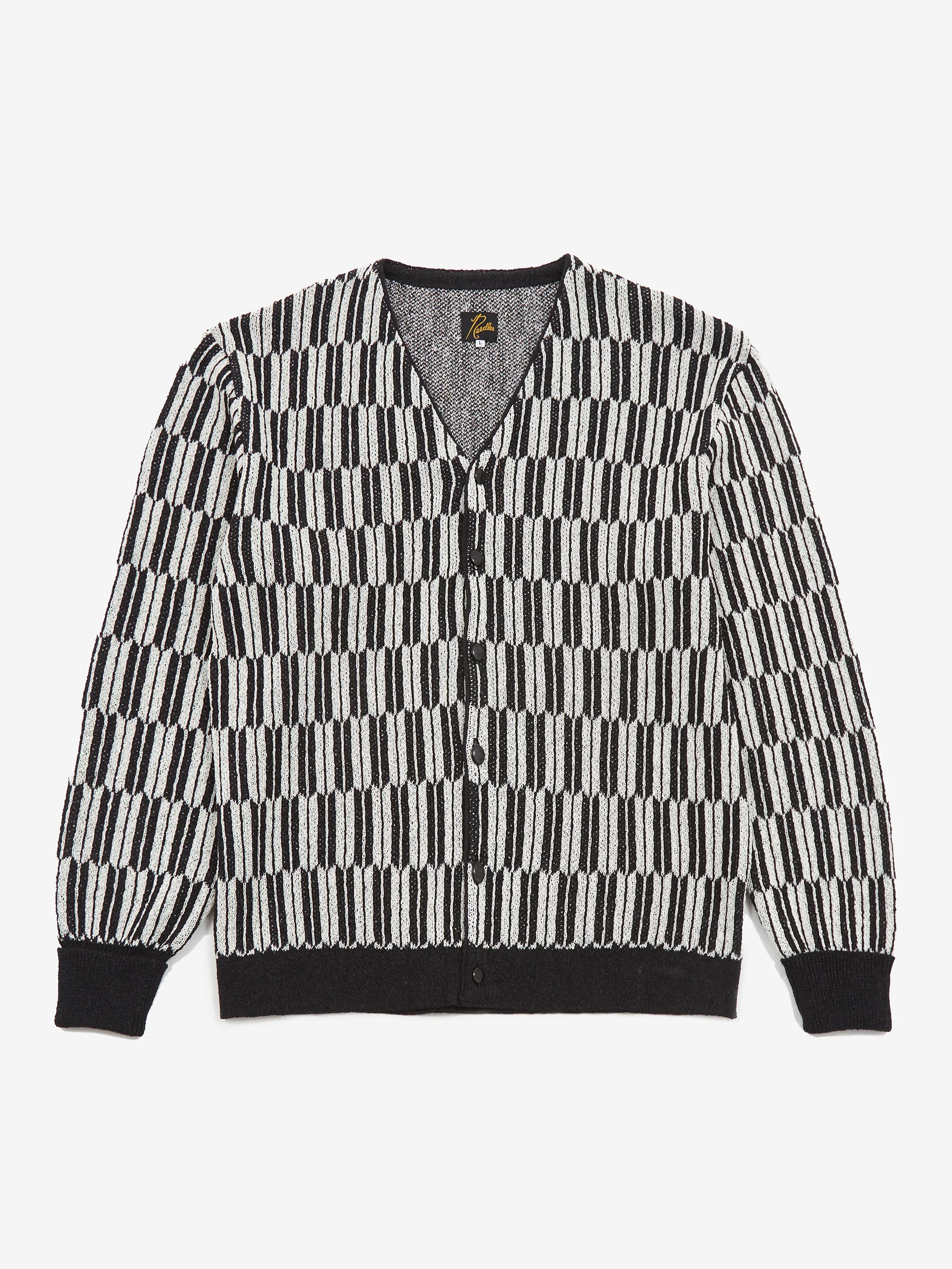 Needles V Neck Cardigan - Arrow Black