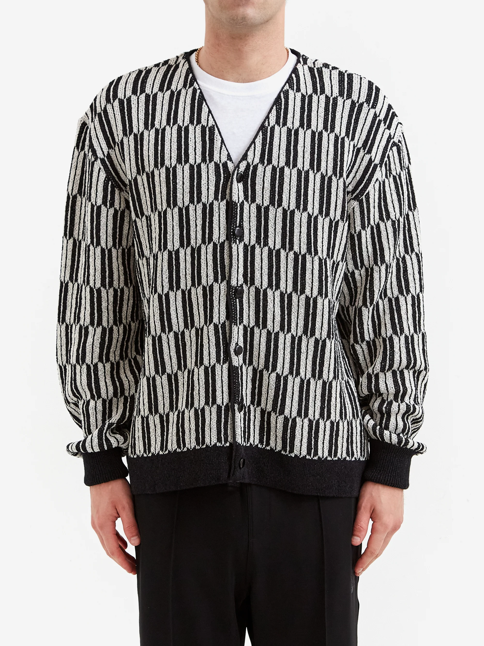 Needles V Neck Cardigan - Arrow Black - Image 2