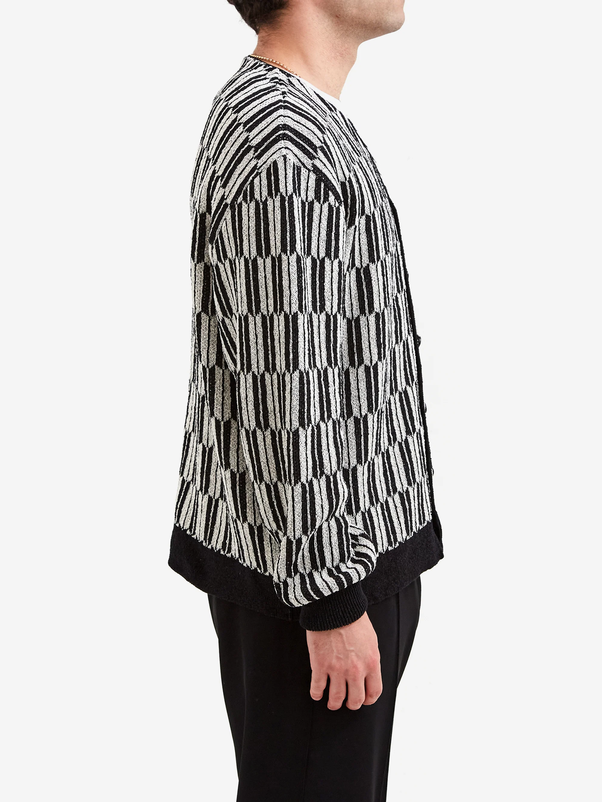 Needles V Neck Cardigan - Arrow Black - Image 5