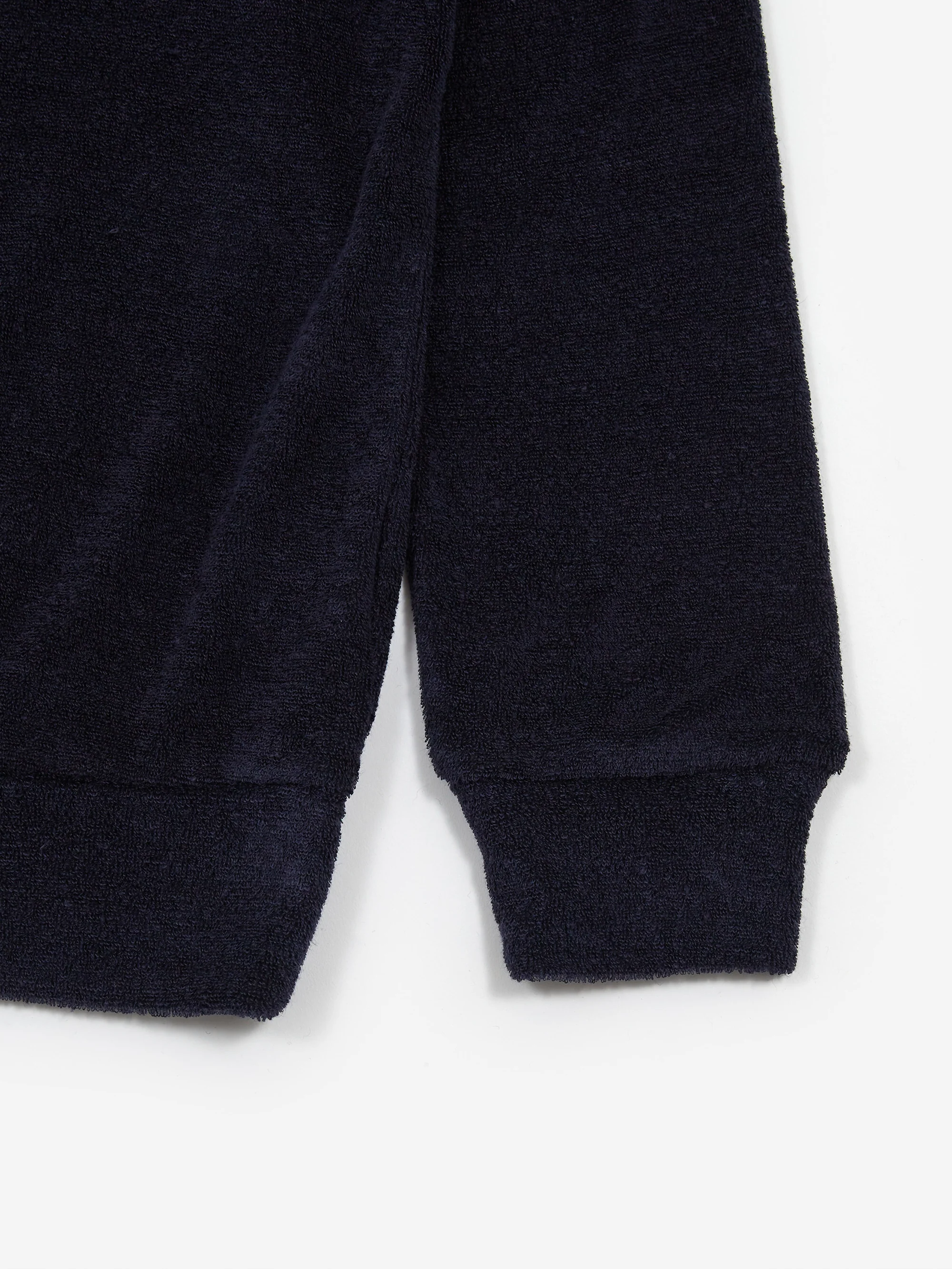 Needles V Neck Cardigan - LI/PE Pile Jersey - Navy - Image 6