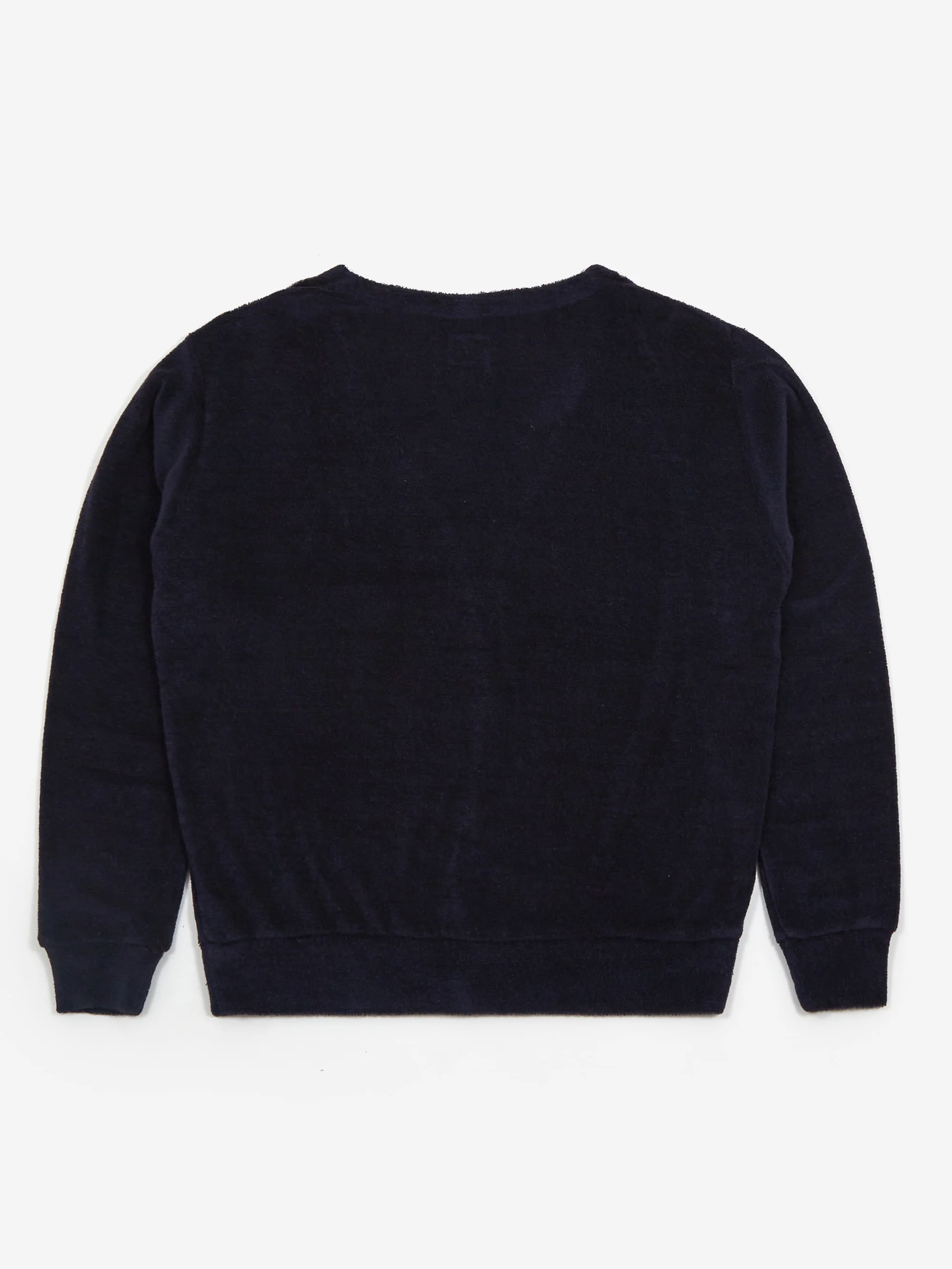 Needles V Neck Cardigan - LI/PE Pile Jersey - Navy - Image 7