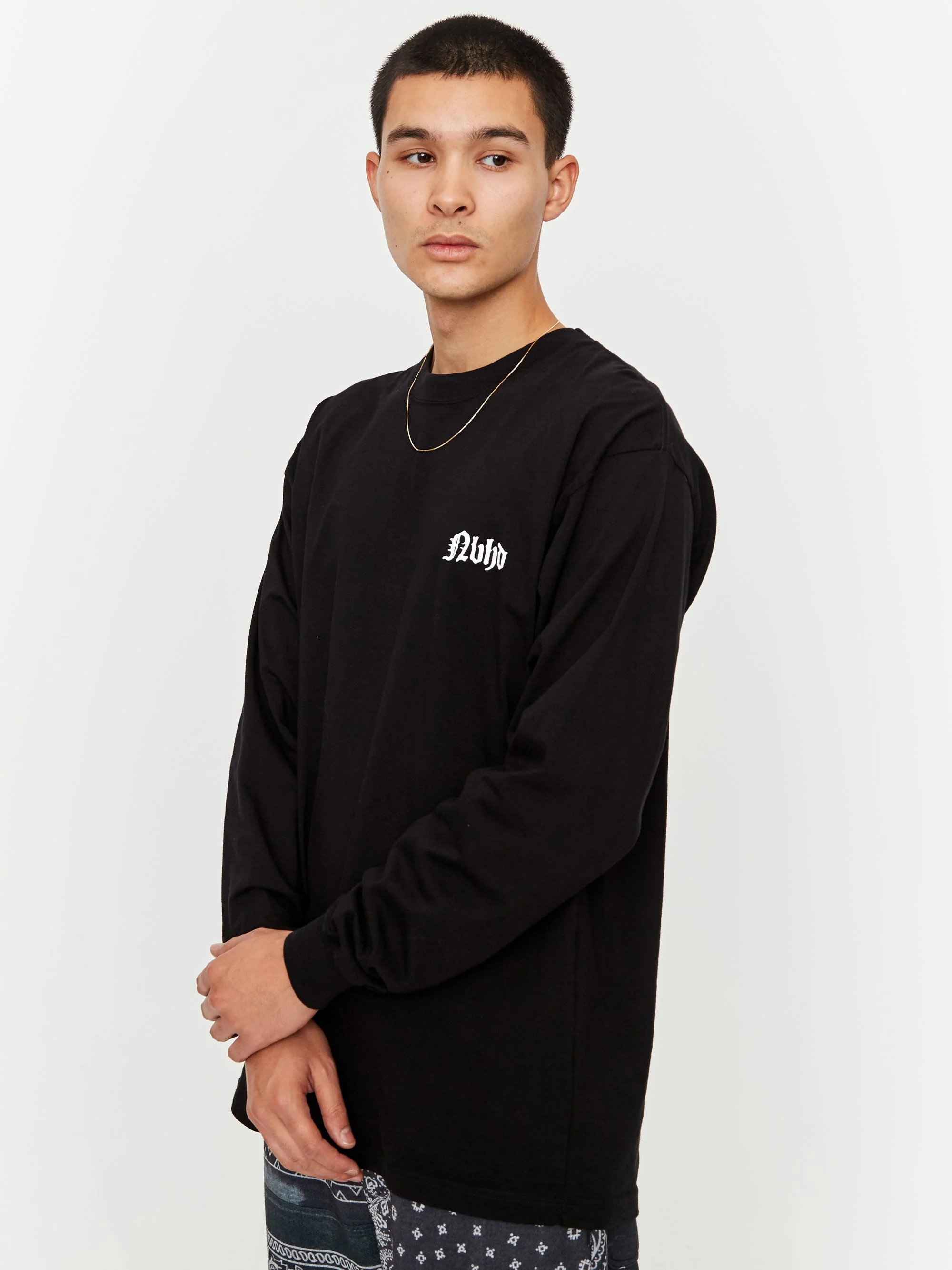 Neighborhood 3204 / Longsleeve C-T-Shirt - Black - Image 5