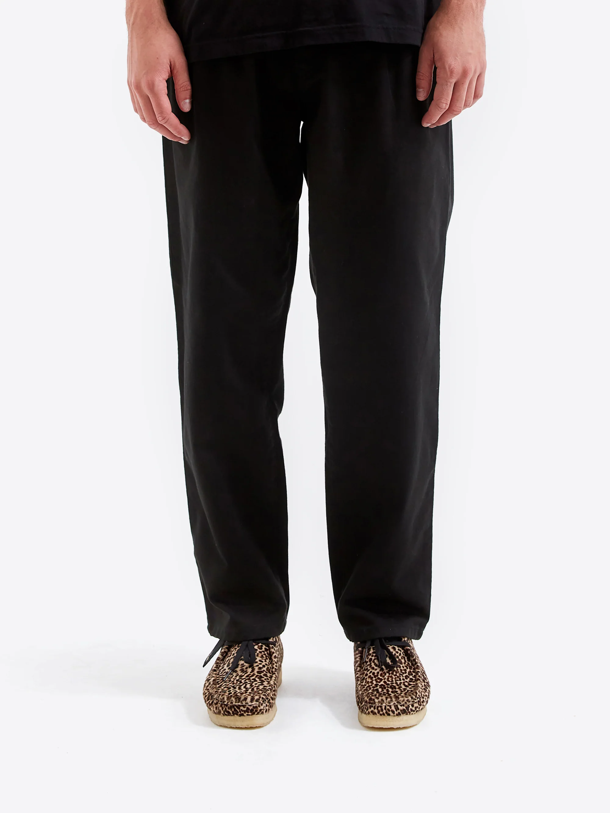 Neighborhood Baggy Silhouette Two Tuck Pants - Black - Image 2