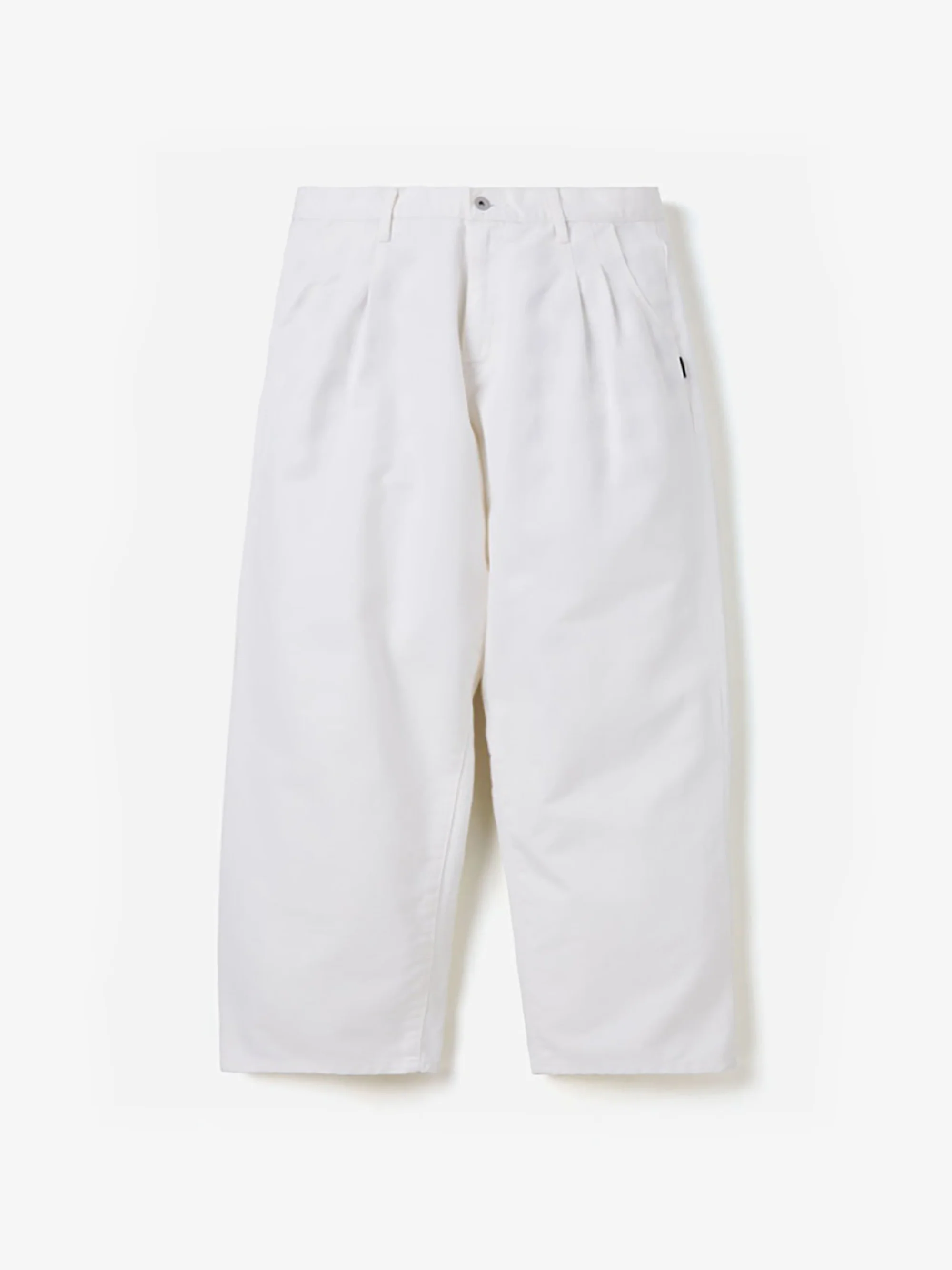 Neighborhood Baggy Silhouette Two Tuck Pants - White
