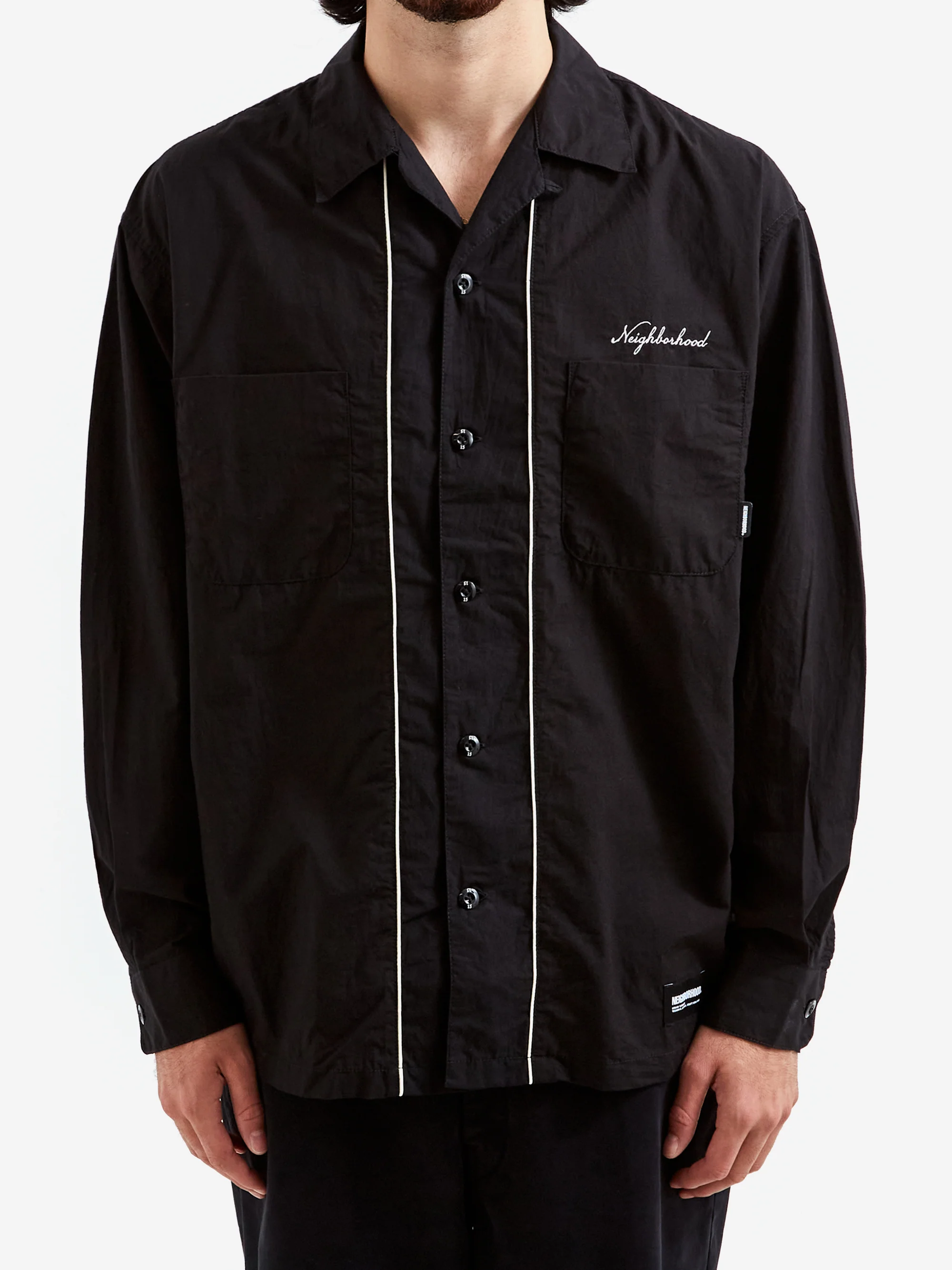 Neighborhood Bicolor Shirt Long Sleeve - Black - Image 2