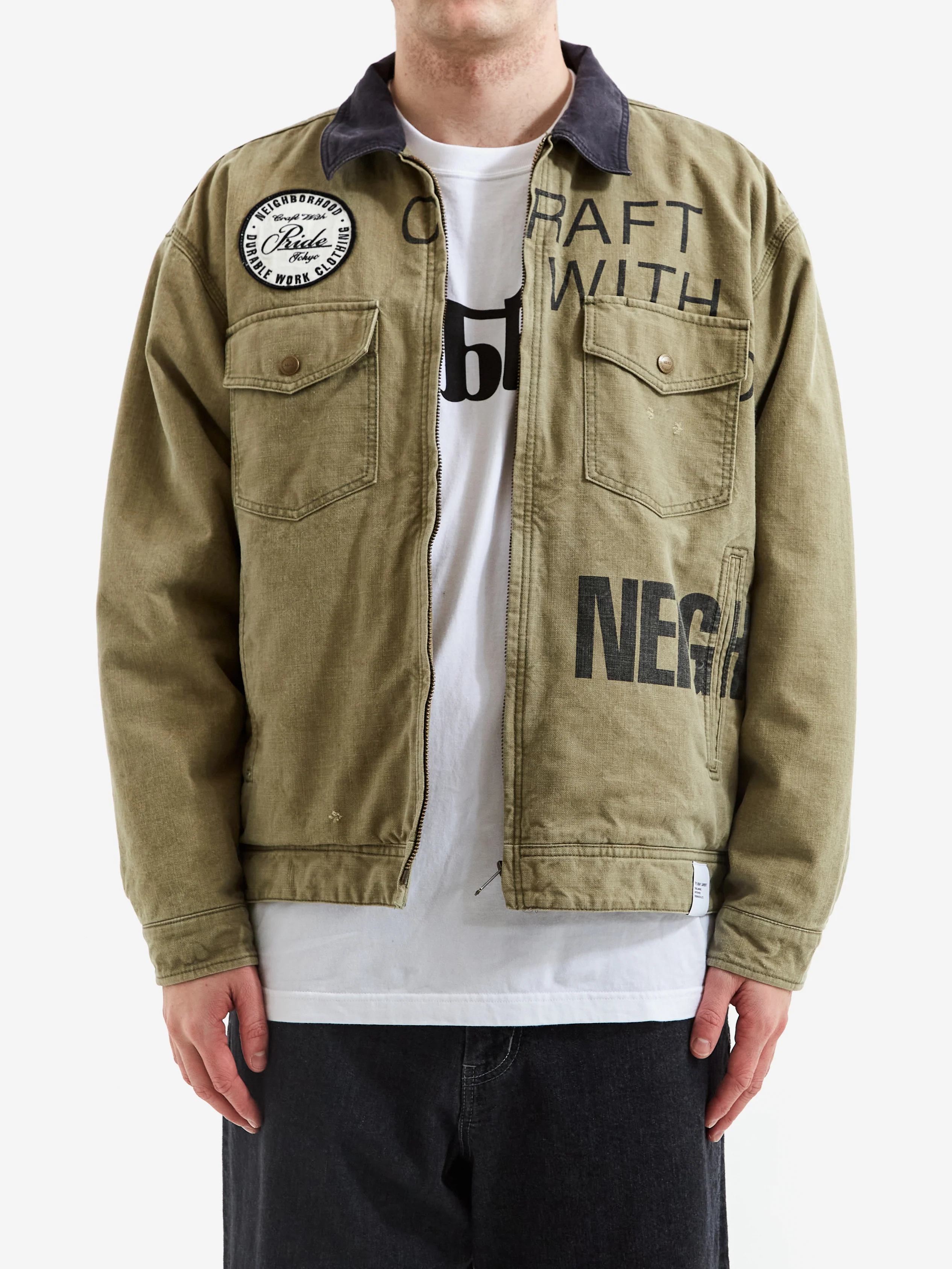 Neighborhood Duck Work Jacket - Olive Drab - Image 2