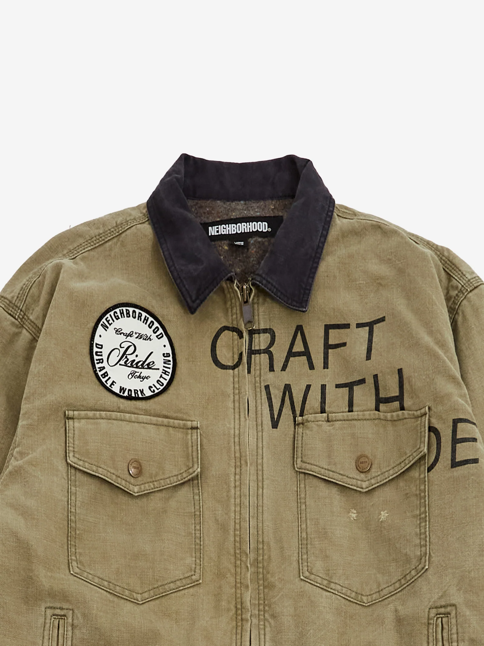 Neighborhood Duck Work Jacket - Olive Drab - Image 3