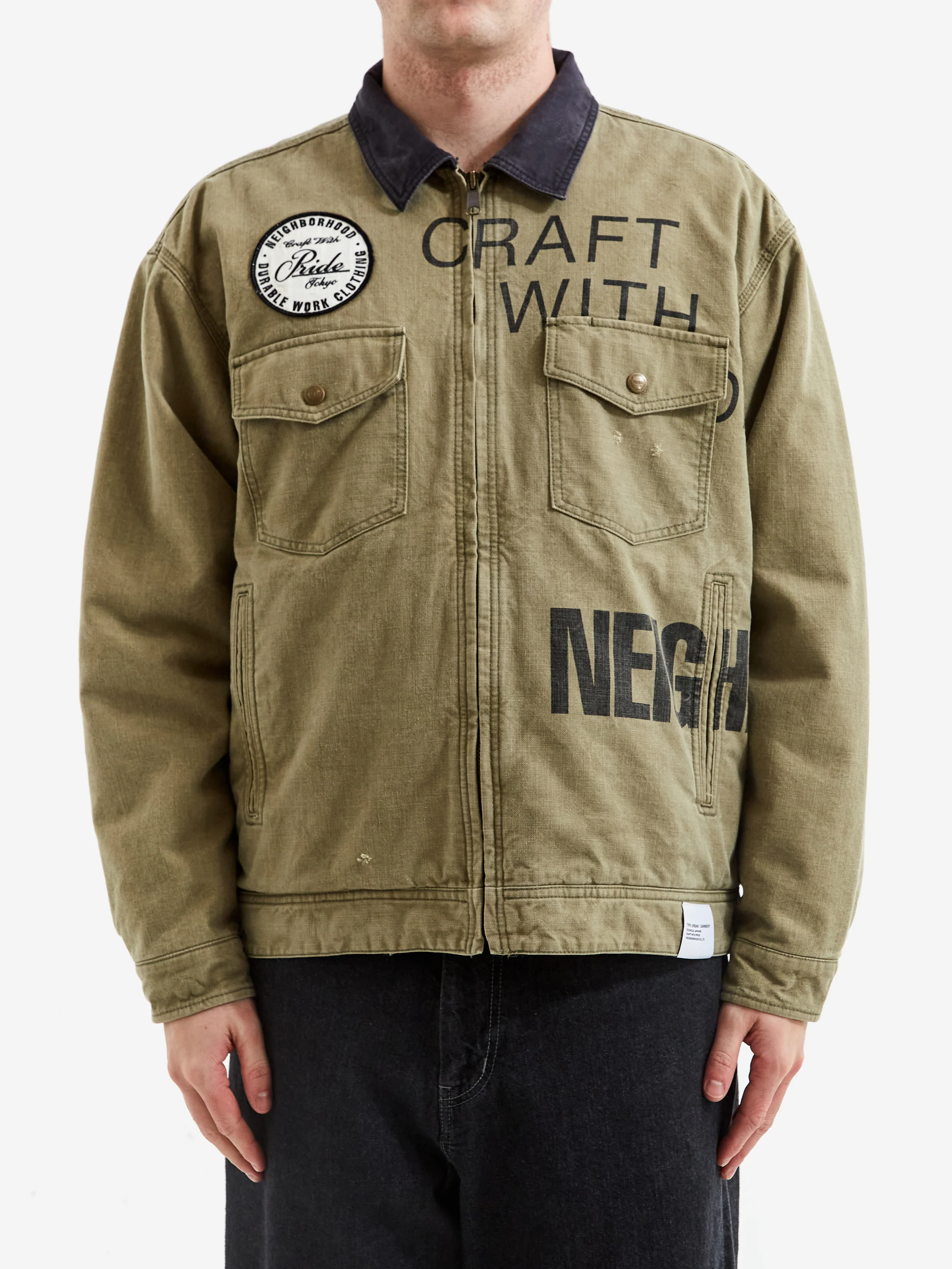 Neighborhood Duck Work Jacket - Olive Drab - Image 5