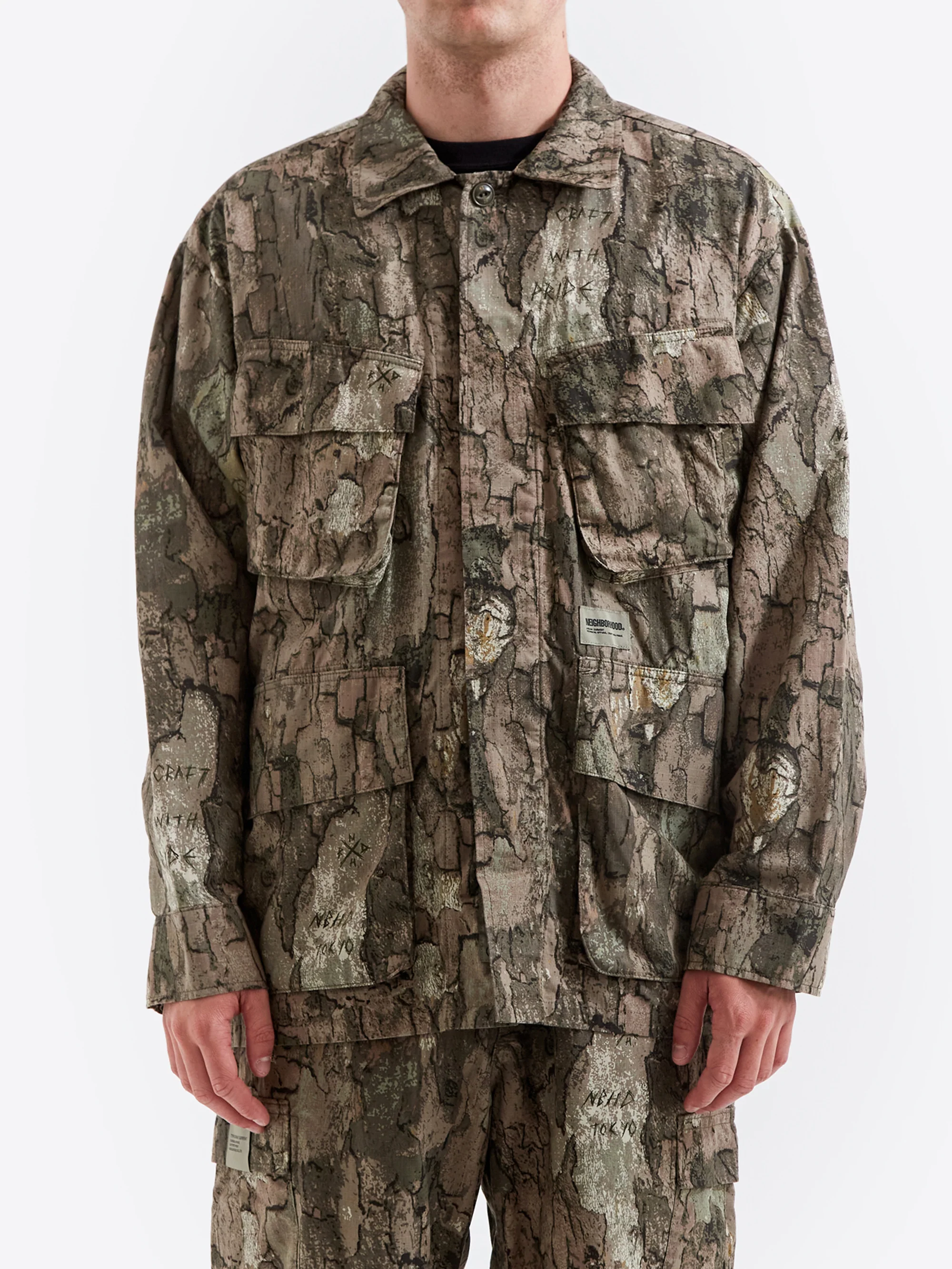 Neighborhood Fatigue Jacket - Camoflage - Image 2