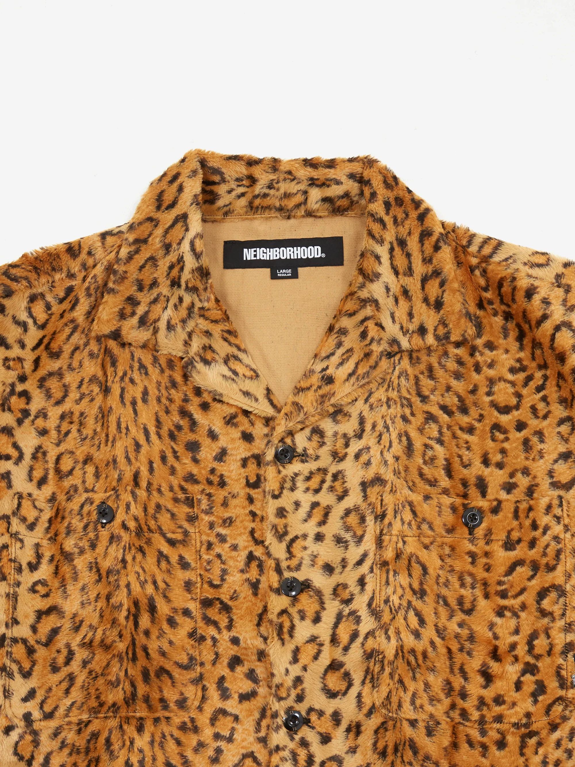 Neighborhood Fur Shirt Long Sleeve - Leopard - Image 3
