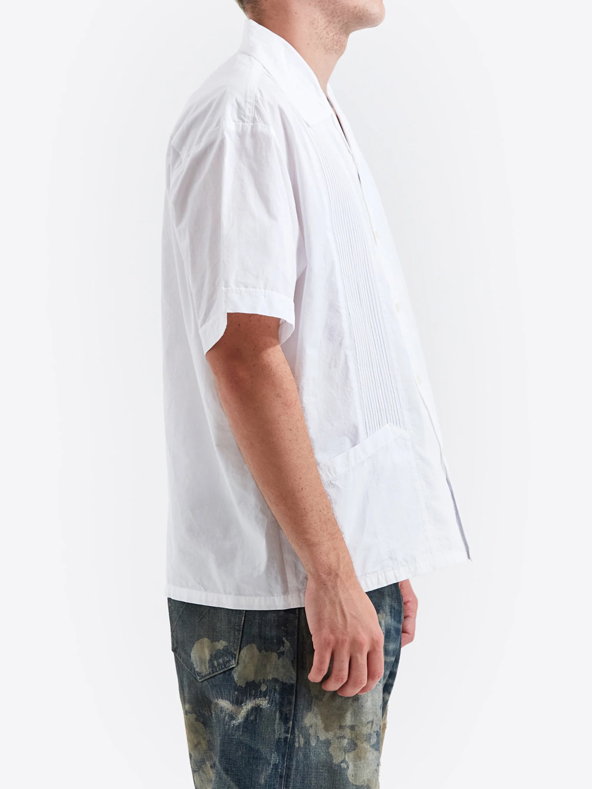Neighborhood Guayabera Short Sleeve Shirt - White - Image 5