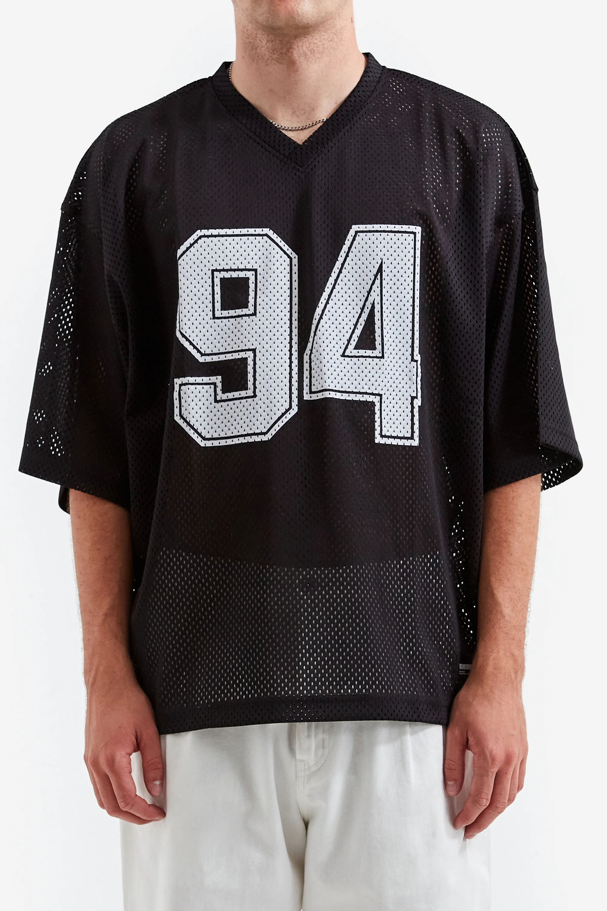 Neighborhood Hockey V-Neck Short Sleeve T-Shirt - Black - Image 2