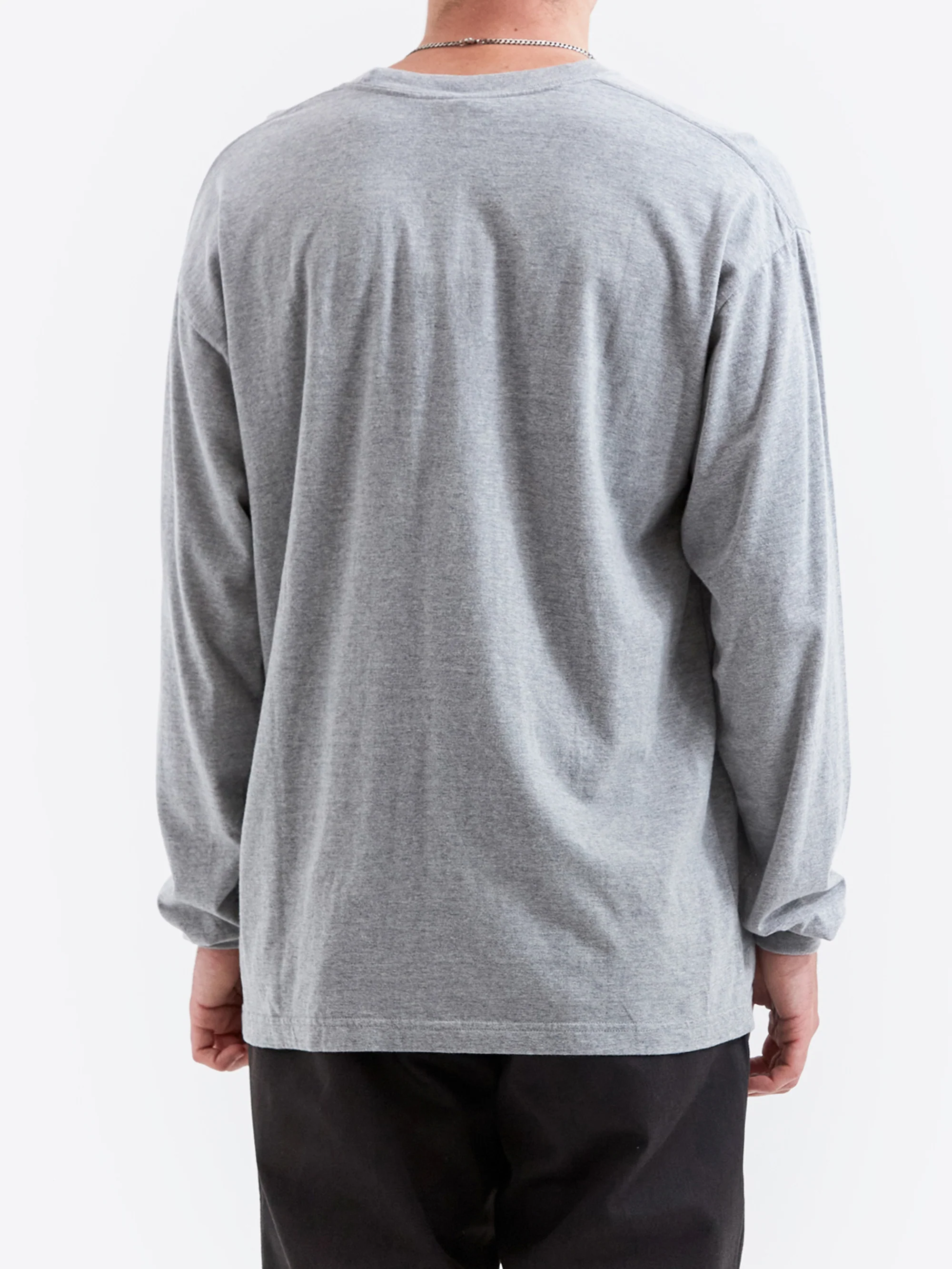 Neighborhood NH. T-Shirt Long Sleeve 3 - Grey - Image 4
