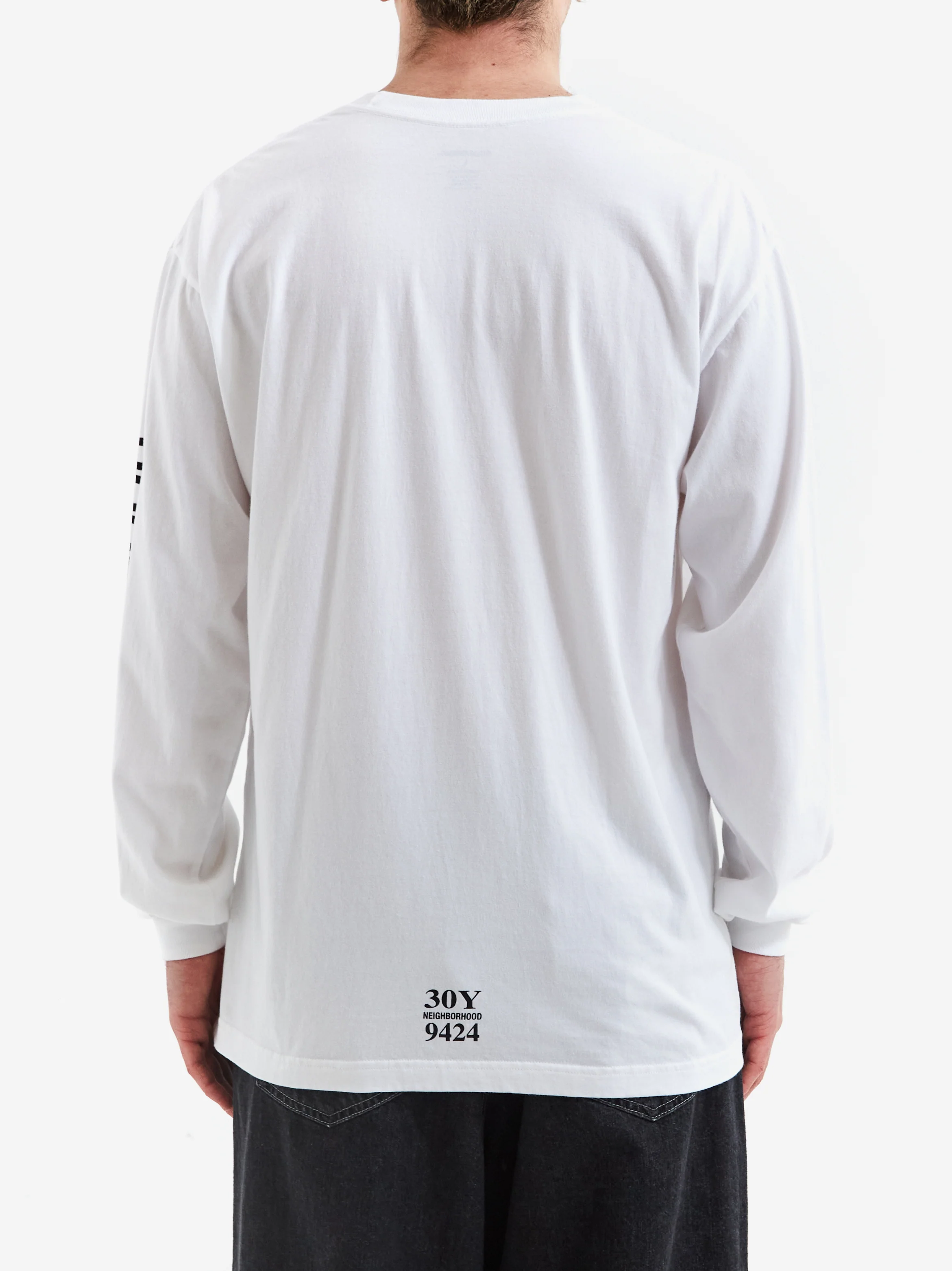 Neighborhood NH T-Shirt Long Sleeve 7 - White - Image 6
