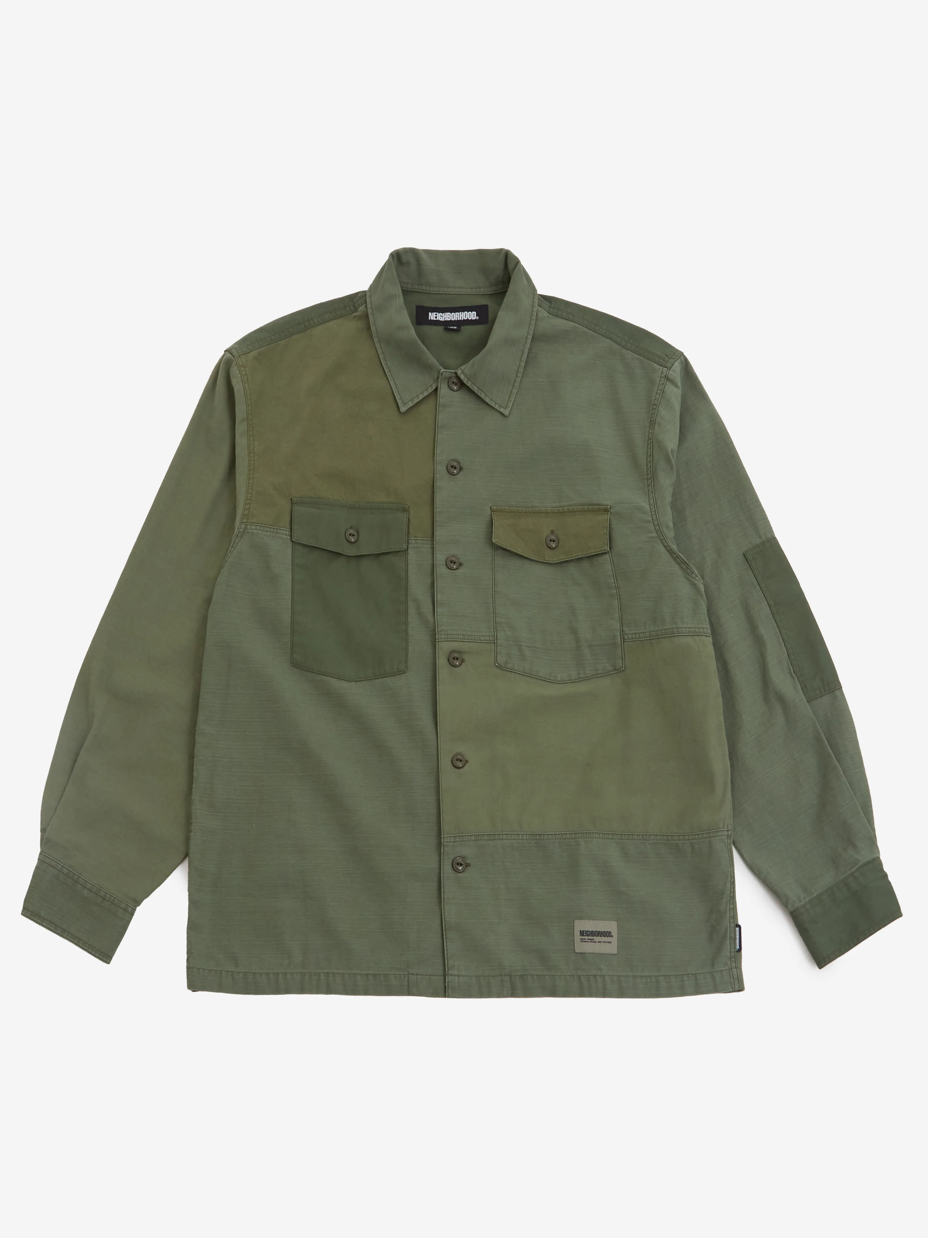 Neighborhood RM Utility Shirt Long Sleeve - Olive Drab
