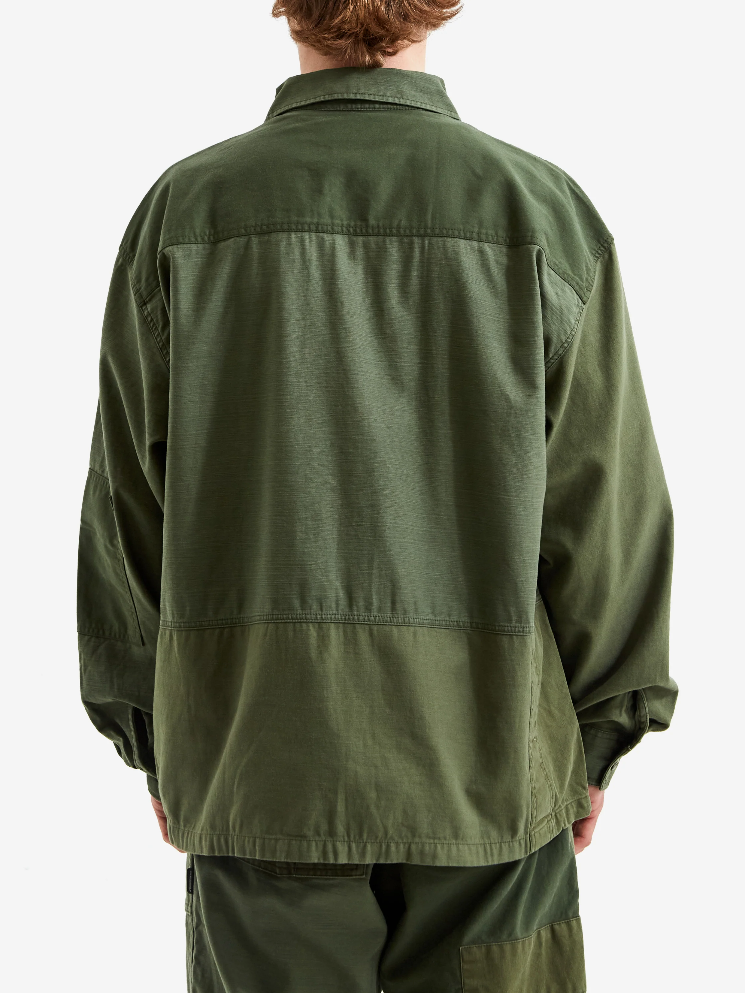 Neighborhood RM Utility Shirt Long Sleeve - Olive Drab - Image 7