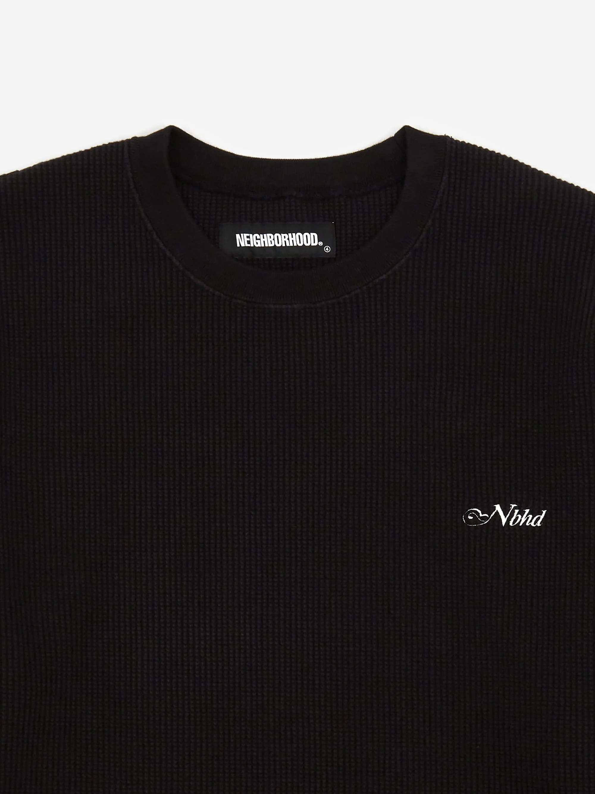 Neighborhood Waffle / C-Crewneck Sweatshirt - Black - Image 3