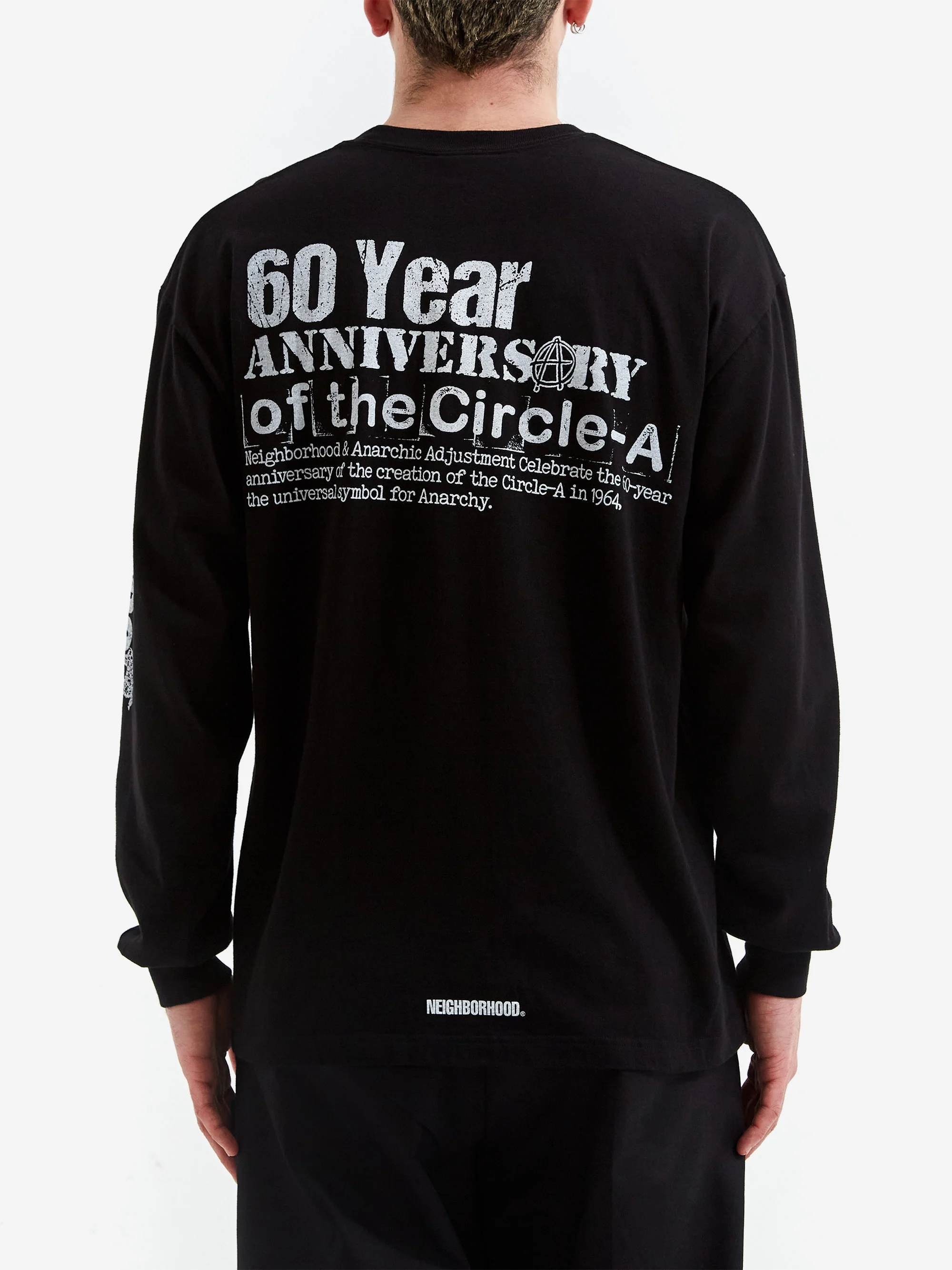 Neighborhood x Anarchic Adjustment Tee Long Sleeve - Black - Image 5