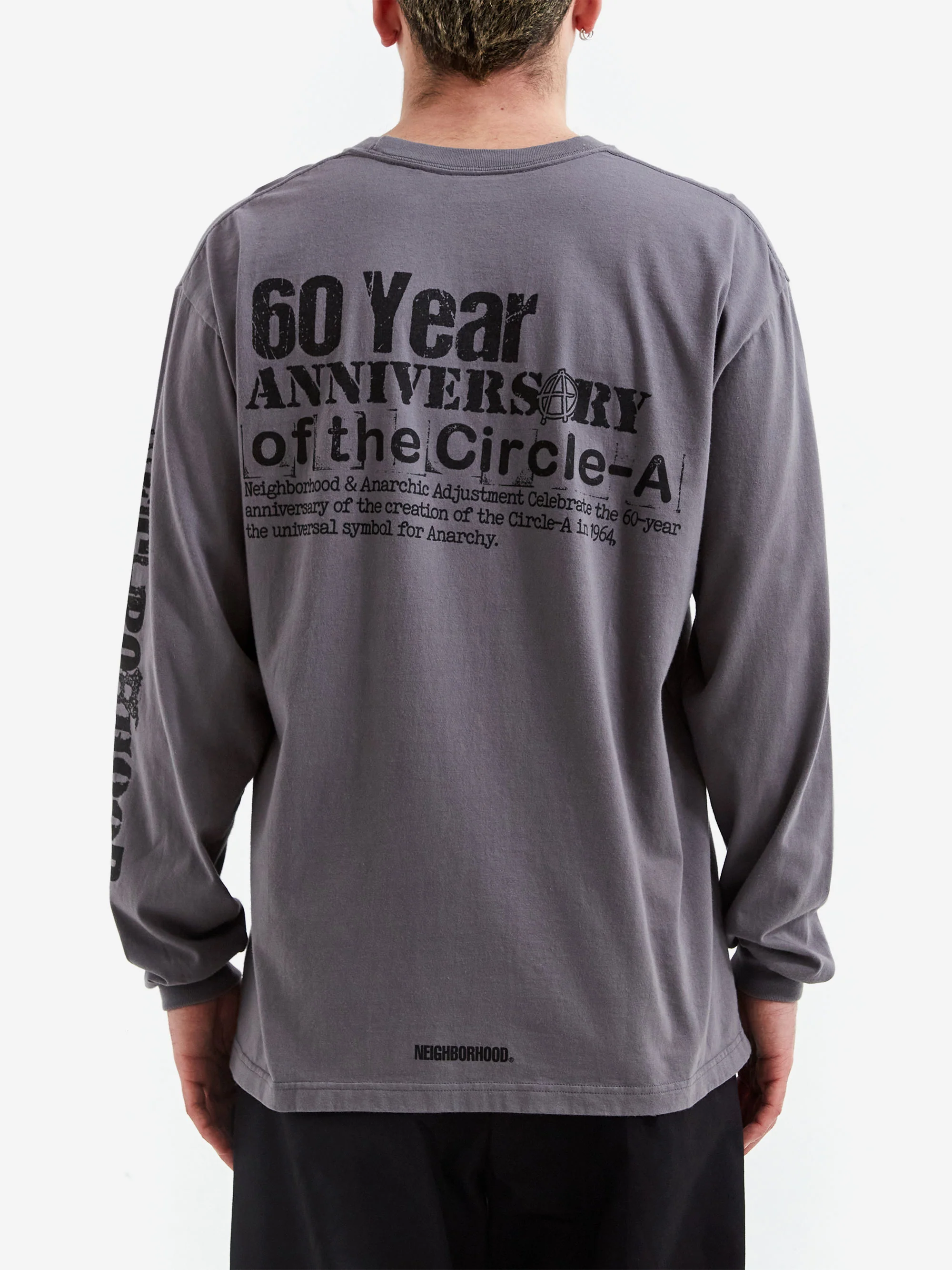 Neighborhood x Anarchic Adjustment Tee Long Sleeve - Grey - Image 6