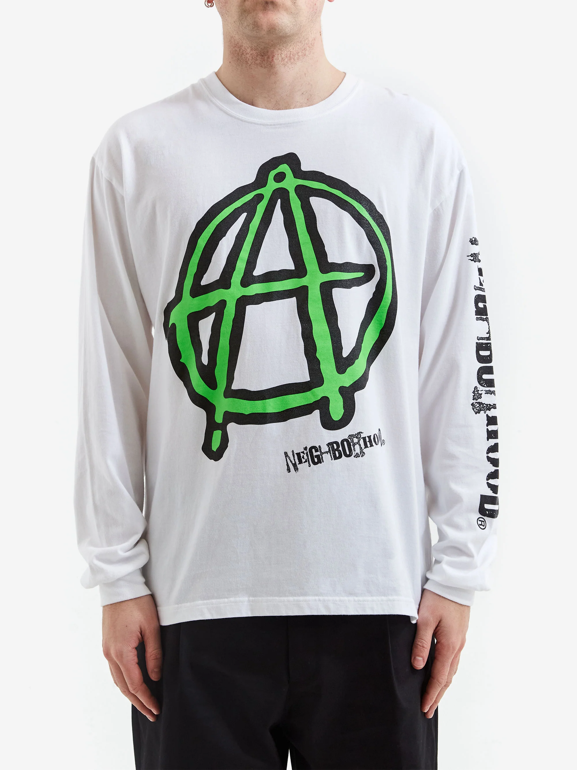Neighborhood x Anarchic Adjustment Tee Long Sleeve - White - Image 2