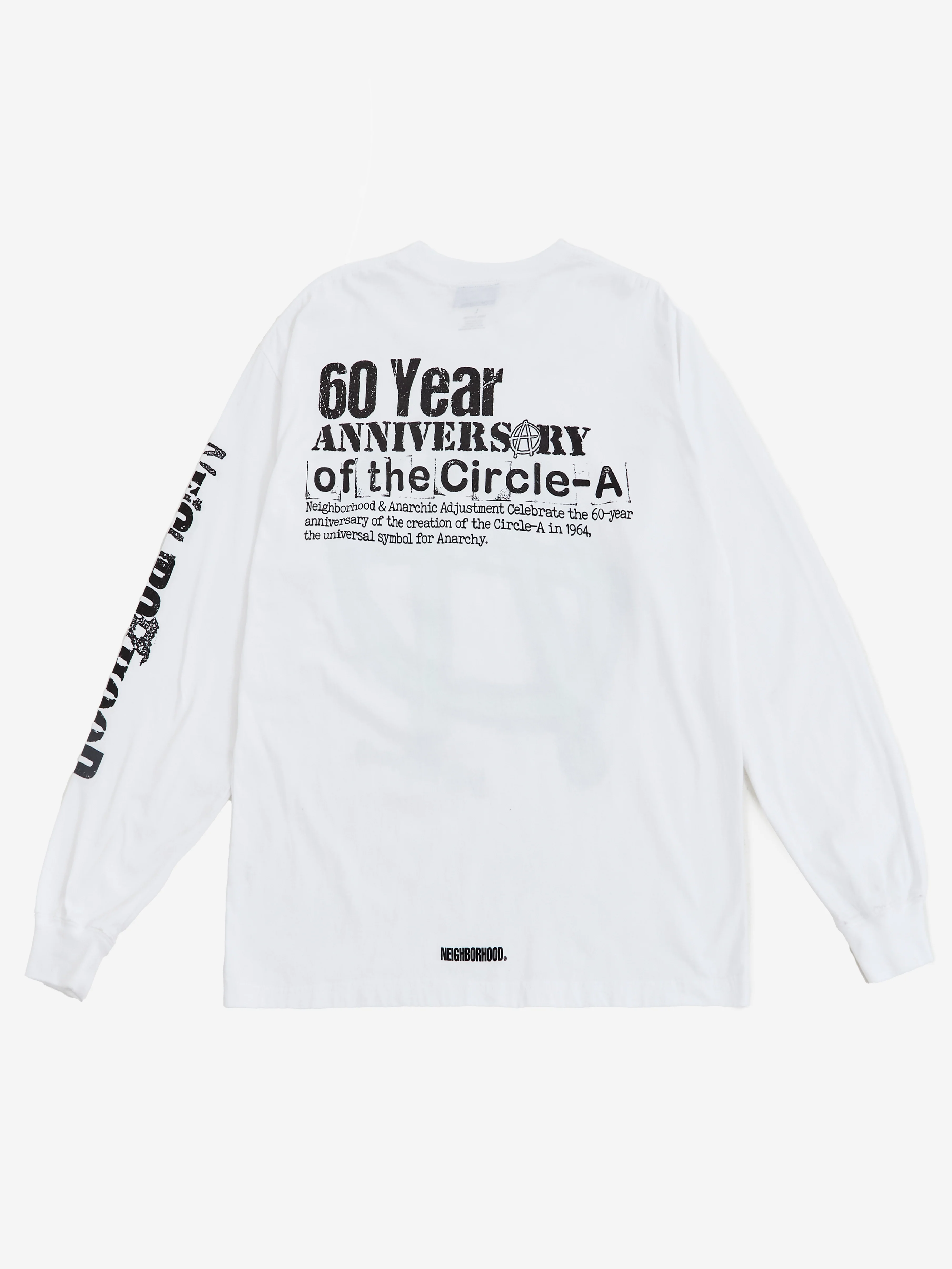 Neighborhood x Anarchic Adjustment Tee Long Sleeve - White - Image 4