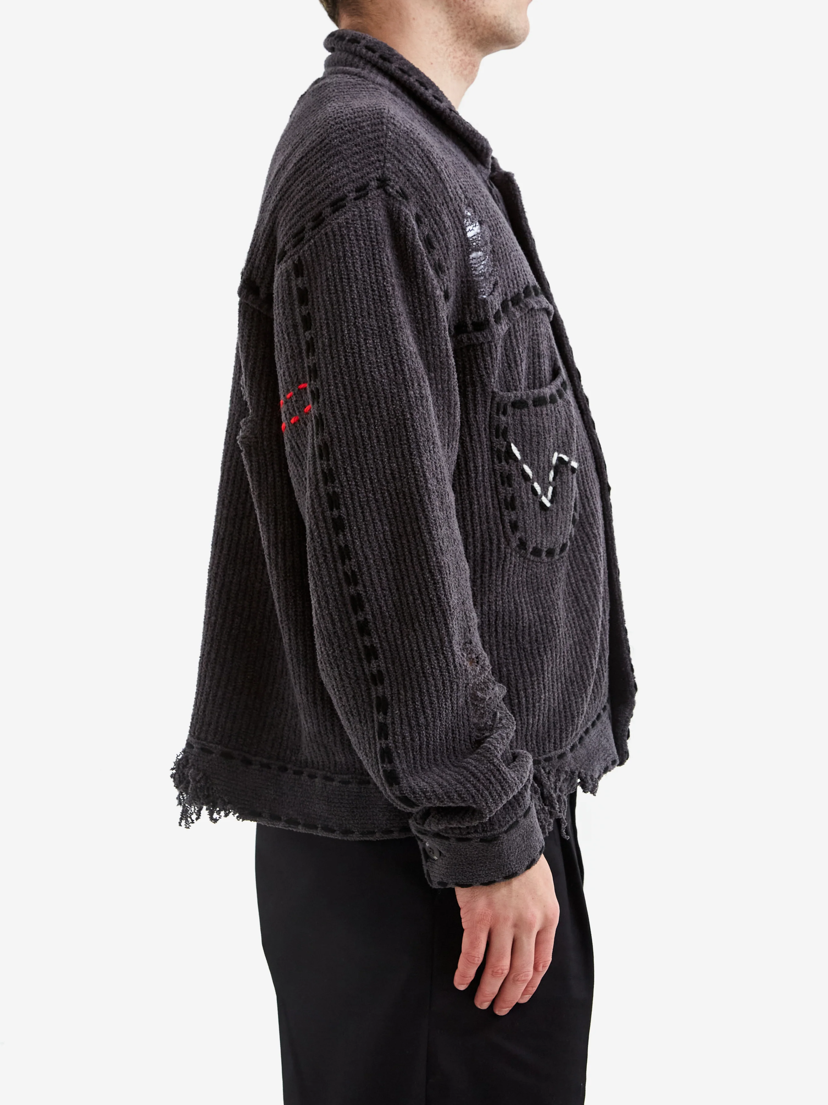 Neighborhood x Phingerin Savage Knit - Charcoal - Image 6